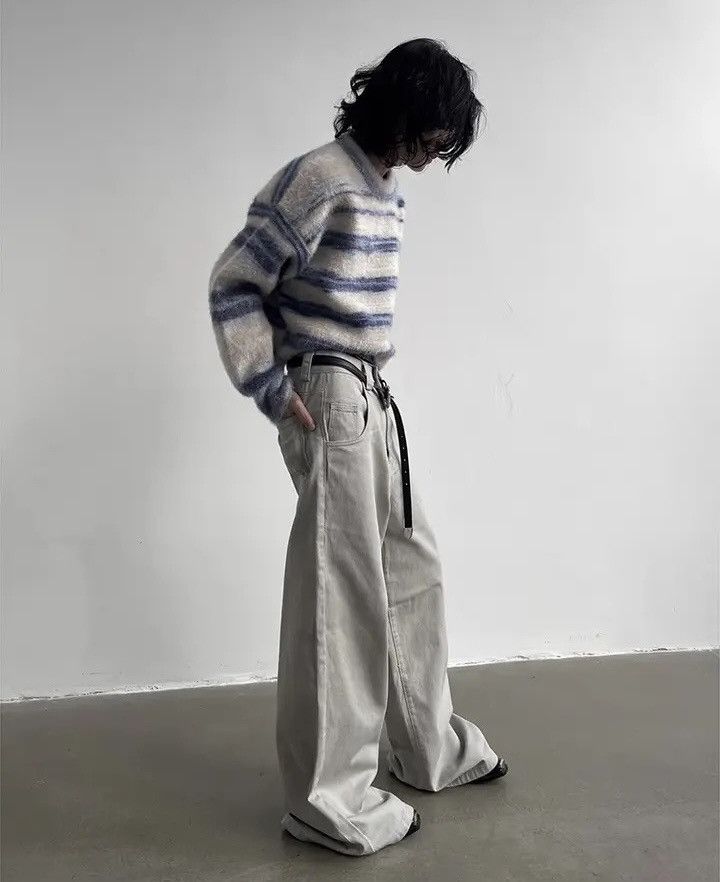 Japanese Brand × Vintage Casual Vintage Washed Wide Leg Jeans Pants Size US 32 / EU 48 - 2 Thumbnail