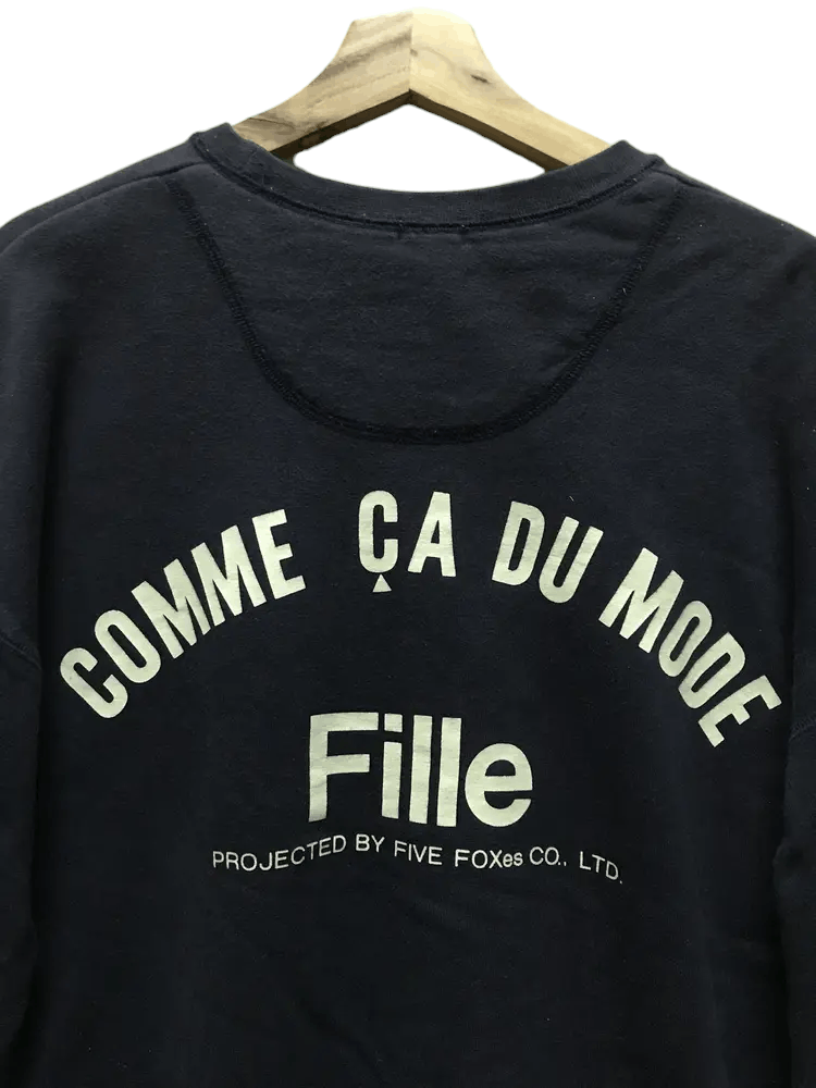 Japanese Brand Vintage Comme Ca Du Mode Fille by Five Fox Sweatshirts Size US L / EU 52-54 / 3 - 3 Thumbnail