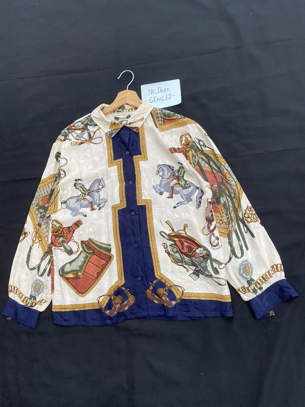 Vintage Rare Vintage Madame Rivere Silk Blouse Size M / US 6-8 / IT 42-44 - 3 Thumbnail
