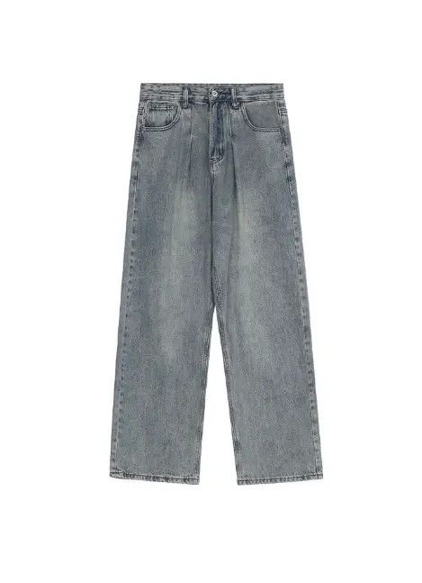 Japanese Brand Yuri American retro washed loose versatile wide-leg jeans Size US 32 / EU 48 - 5 Thumbnail