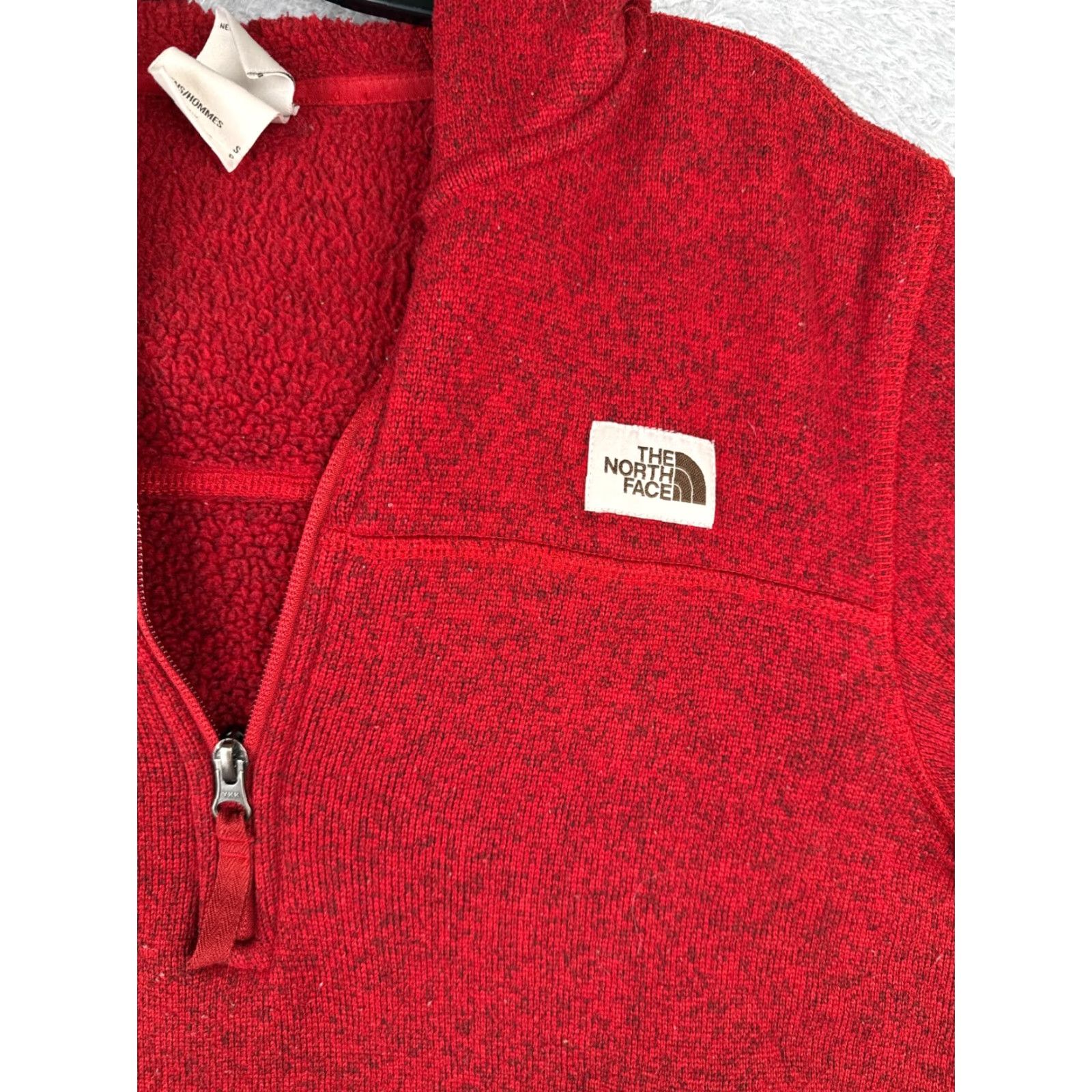 The North Face The North Face Hoodie Men Small Red Pullover Knit 1/4 Zip Size US S / EU 44-46 / 1 - 6 Thumbnail