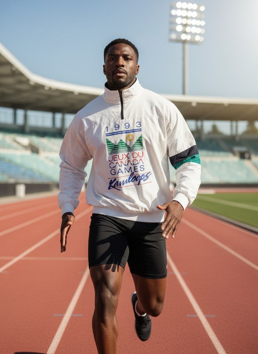 Other 90s Jeux Du Canada Games Kamloops Quarter Zip Pullover Sweat Size US M / EU 48-50 / 2 - 1 Thumbnail