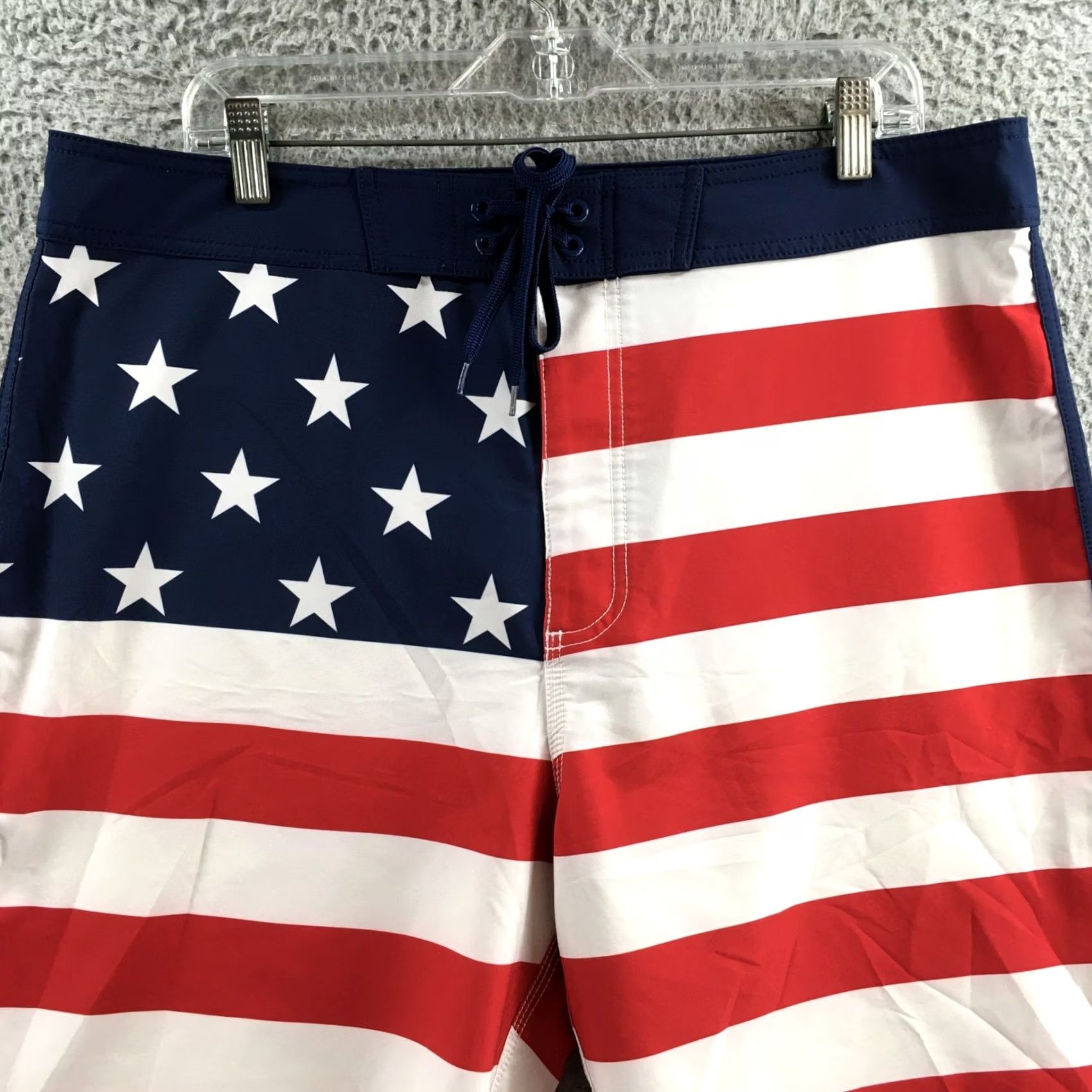 Old Navy Old Navy Boardshorts Mens 36 Multicolor Pockets Drawstring High Rise California Size ONE SIZE - 2 Thumbnail