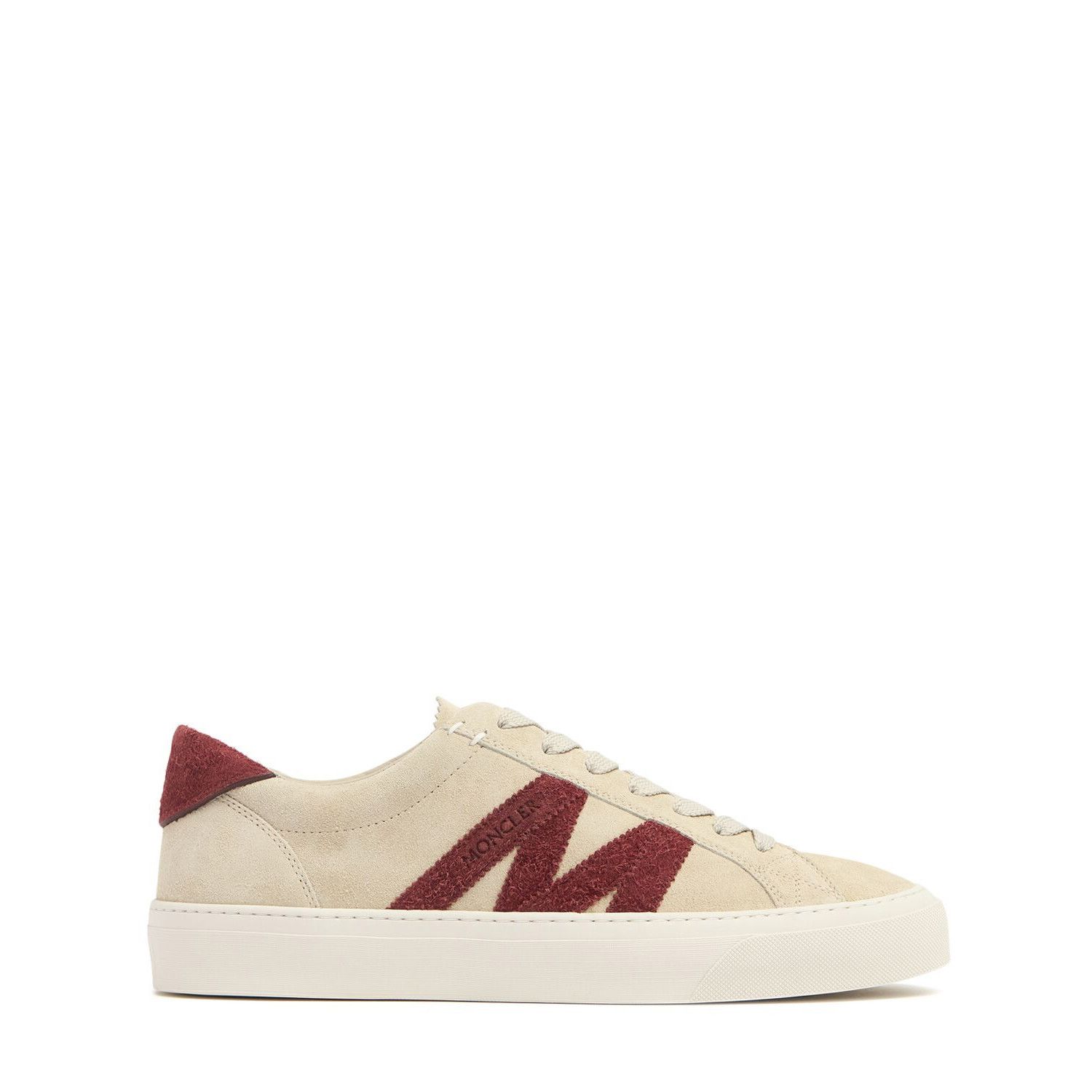MONCLER Monaco 2 Oatmeal Beige Suede Sneakers New (Men's siz