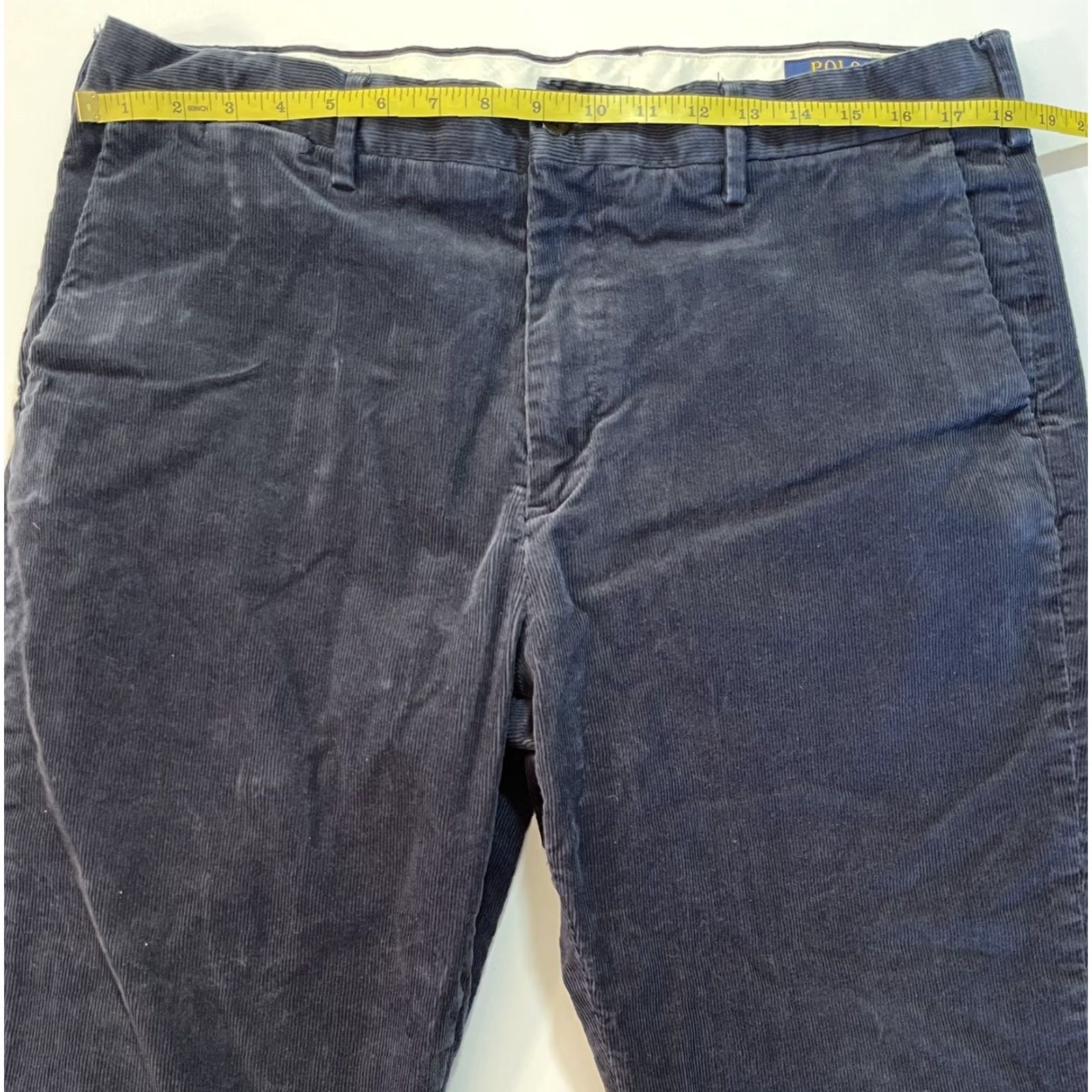 Polo Ralph Lauren Polo Ralph Lauren Mens Corduroy Pants Navy 38x30 Chino Stretch Logo Casual Workwear Pants Mens Regular Fit Straight Leg Size US M / EU 48-50 / 2 - 7 Thumbnail