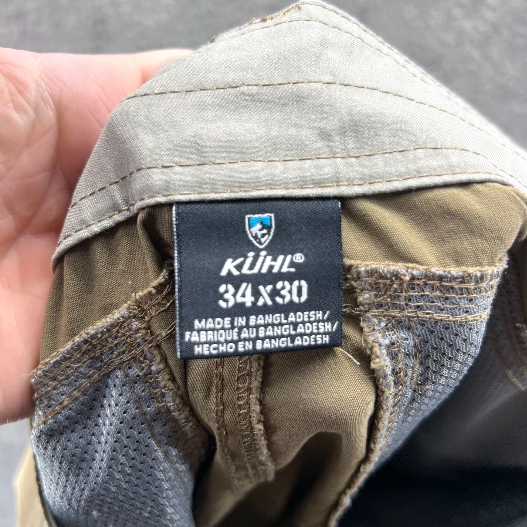 Vintage Kuhl Konfidant Air Pants Mens 34x30 Khaki Chino Flat Front Performance Stretch Size US 34 / EU 50 - 6 Thumbnail