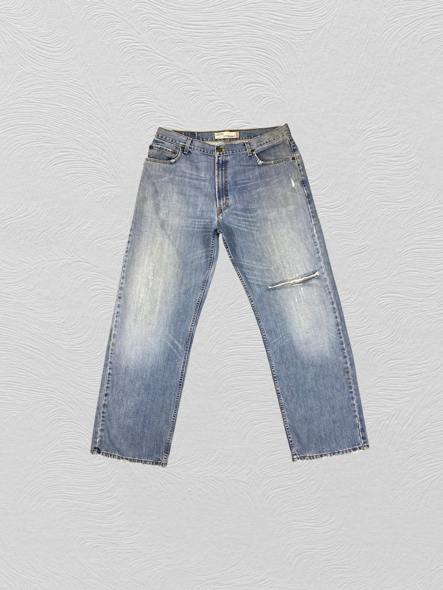 Vintage Levi's 569 Lose Straight Distressed Denim -JN542