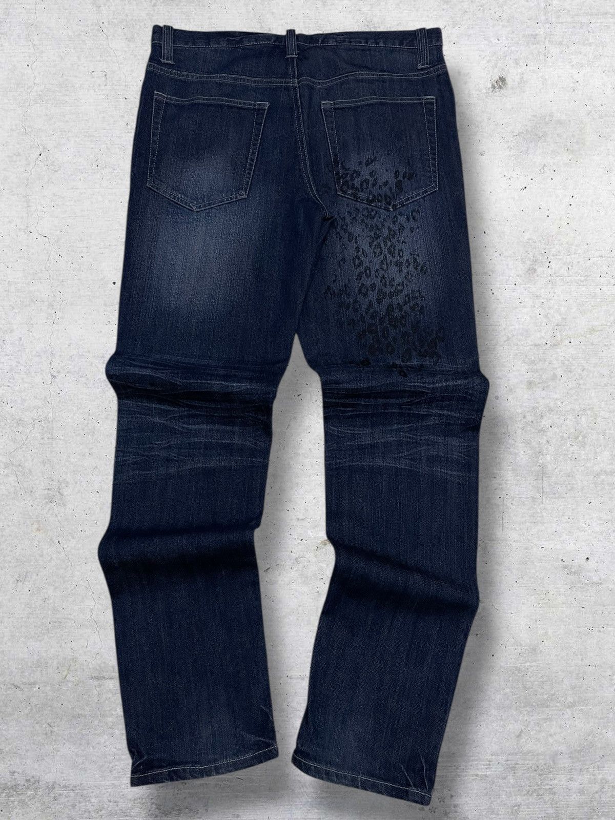 Japanese Brand VINTAGE RUBIK JAPAN CRAFTED ARCHIVE LEOPARD PUNK OG DENIM Size US 32 / EU 48 - 8 Thumbnail