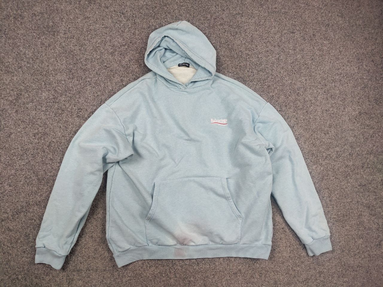 Vintage Balenciaga Political Campaign Logo Oversized Used Hoodie Size US M / EU 48-50 / 2 - 8 Thumbnail