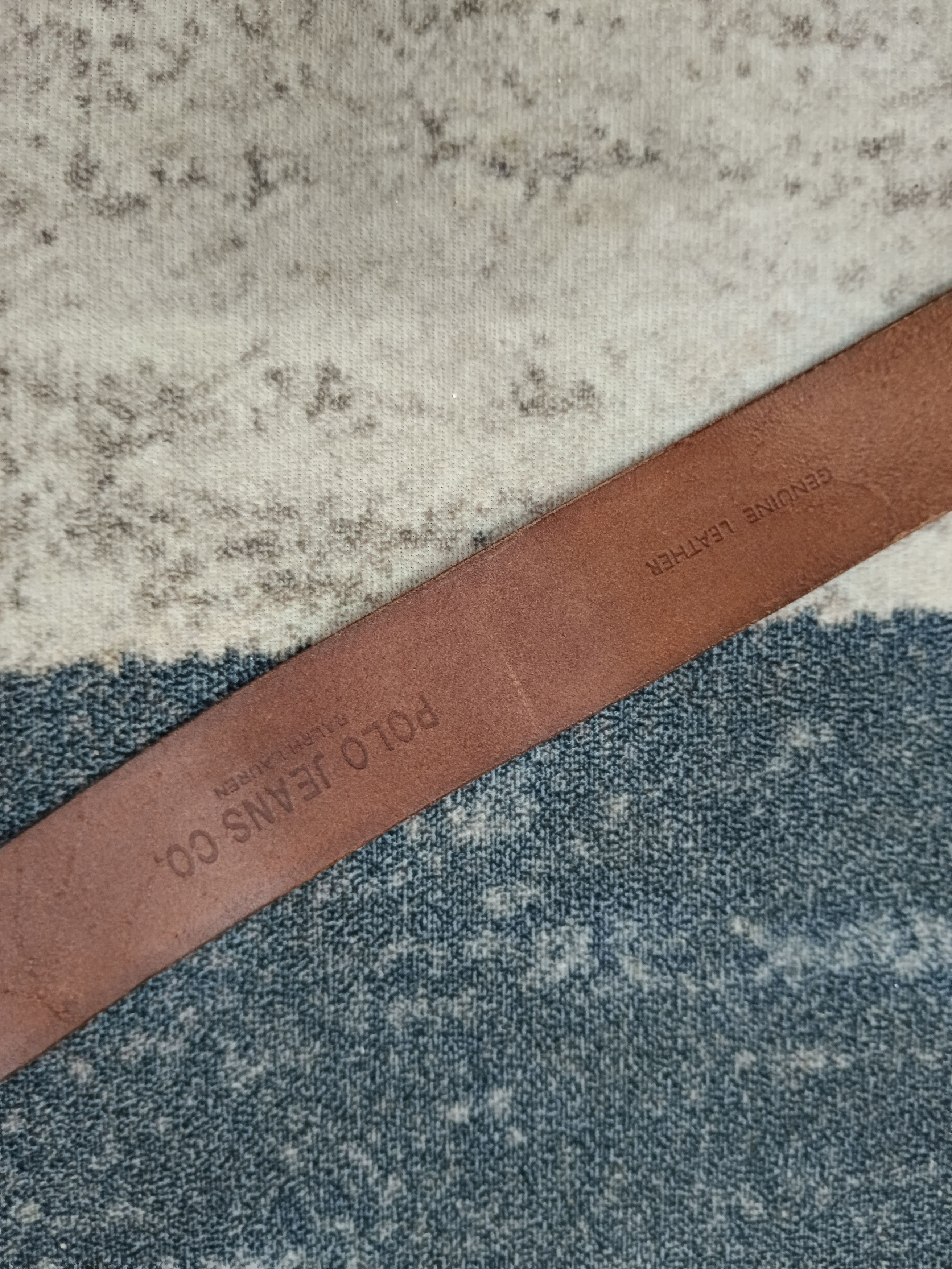 Leather POLO JEANS CO. RALPH LAUREN LEATHER BUCKLE BELT Size ONE SIZE - 6 Thumbnail