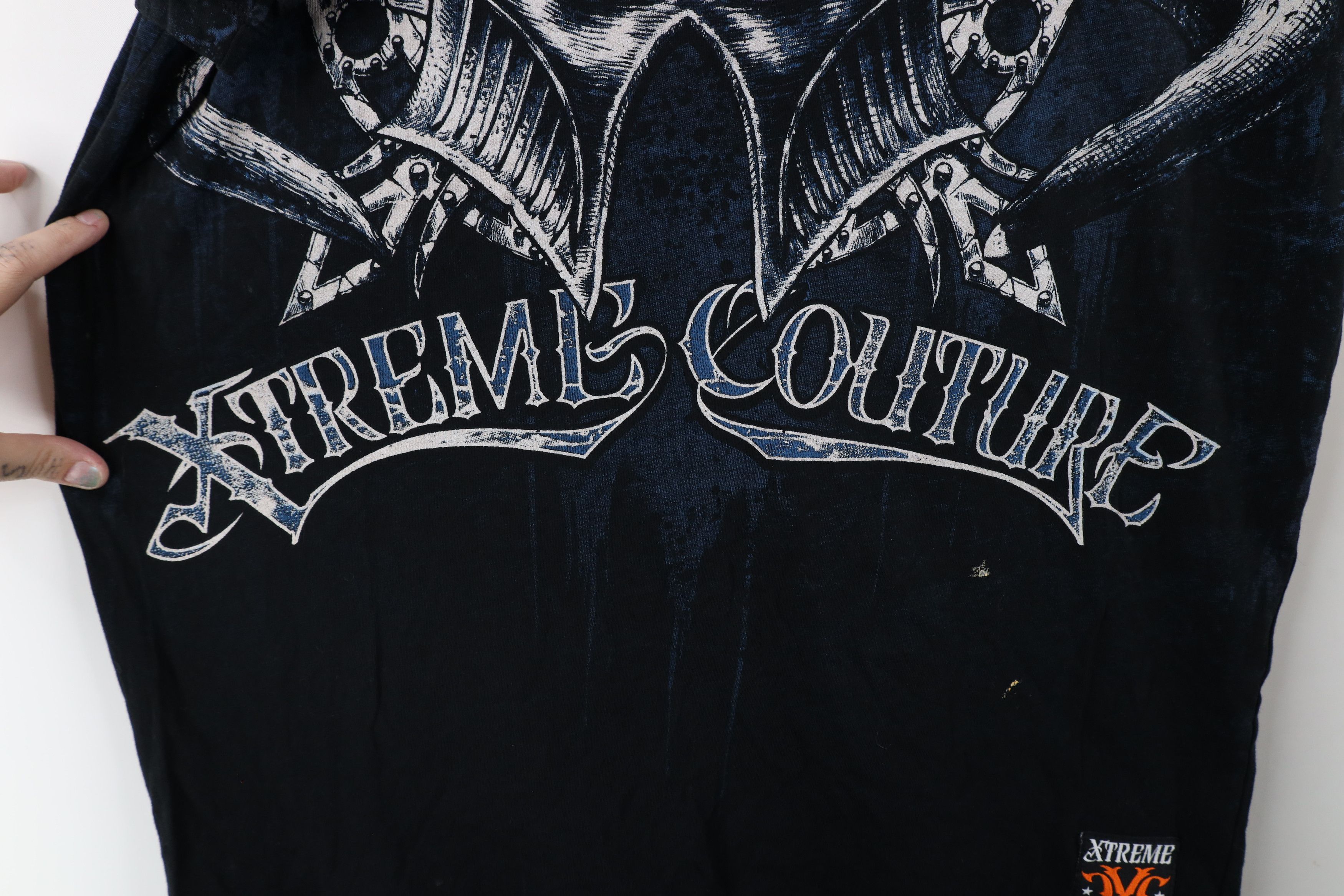 Vintage Vintage Y2K Streetwear Wing Tribal Acid Wash UFC MMA T-Shirt Size US L / EU 52-54 / 3 - 9 Thumbnail