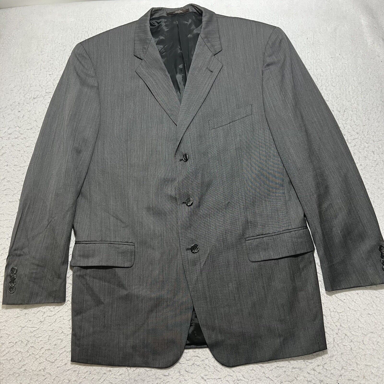 Joseph Abboud Joseph Abboud Worsted Wool Gray Suit Jacket Nordstrom USA Size 44L - 1 Thumbnail