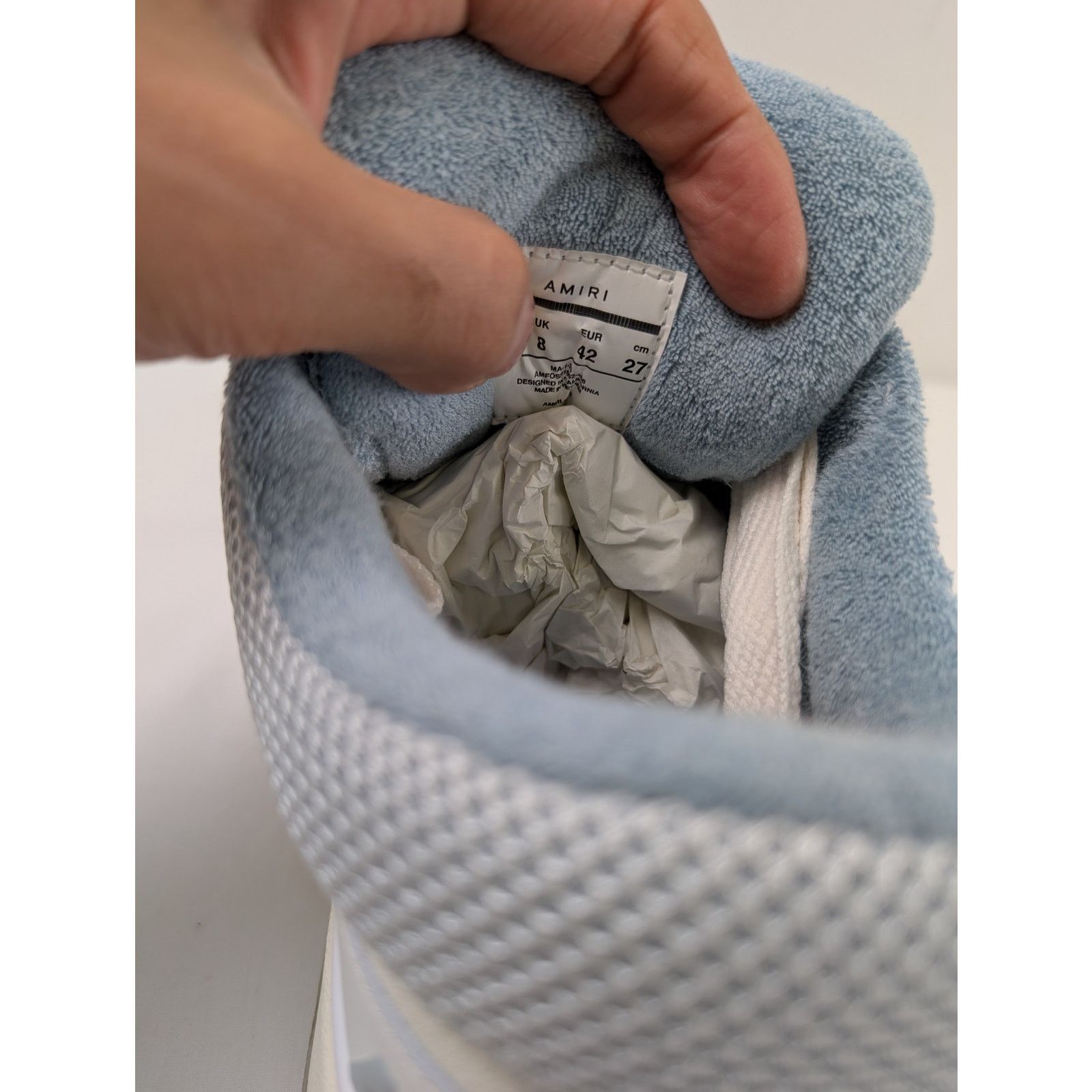 Amiri o1rshd1 MA-1 Sneakers in Ice Blue Size US 12 / EU 45 - 13 Thumbnail