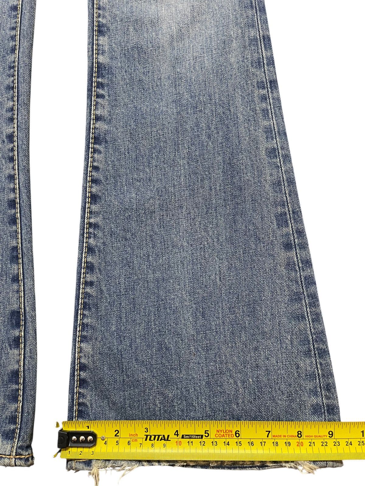 Hysteric Glamour Vintage Japanese Brand Blue Faded Ocean Wash Flared Jeans Size US 28 / EU 44 - 17 Thumbnail