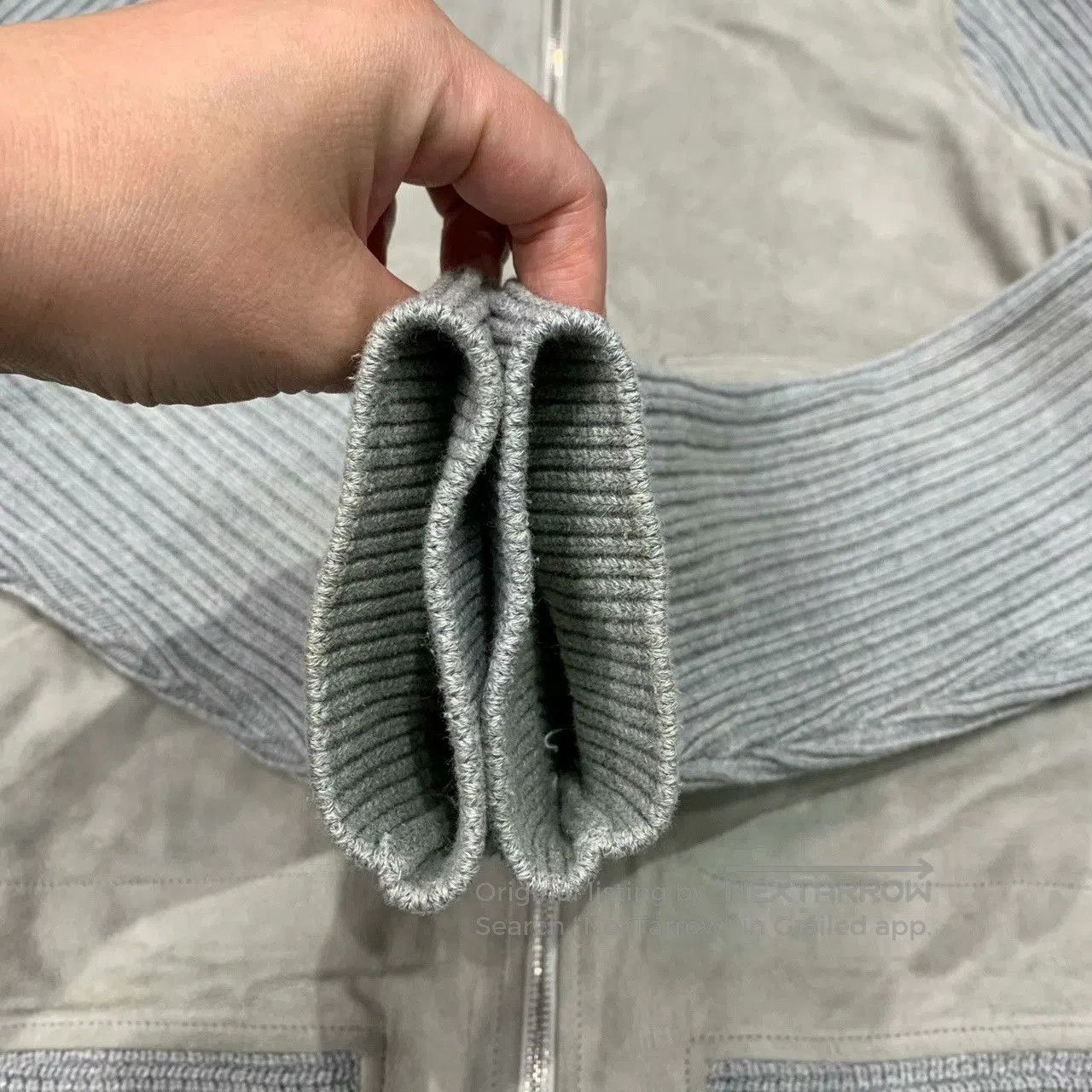 Louis Vuitton gray suede knit bomber jacket. Size US M / EU 48-50 / 2 - 9 Thumbnail