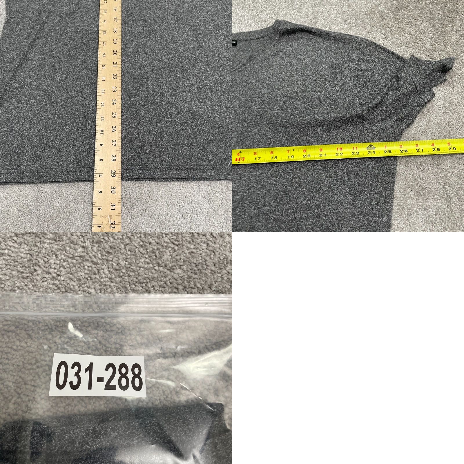 Vintage Liv Basic T-Shirt Womens XXXL Dark Gray V-Neck Short Sleeve Casual Stretch Tee Size XXL / US 16-18 / IT 52-54 - 8 Thumbnail