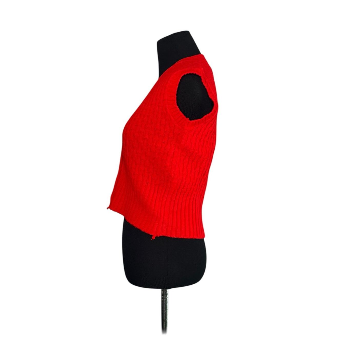 Vintage Vintage red buttoned sweater vest size Small Size S / US 4 / IT 40 - 5 Thumbnail