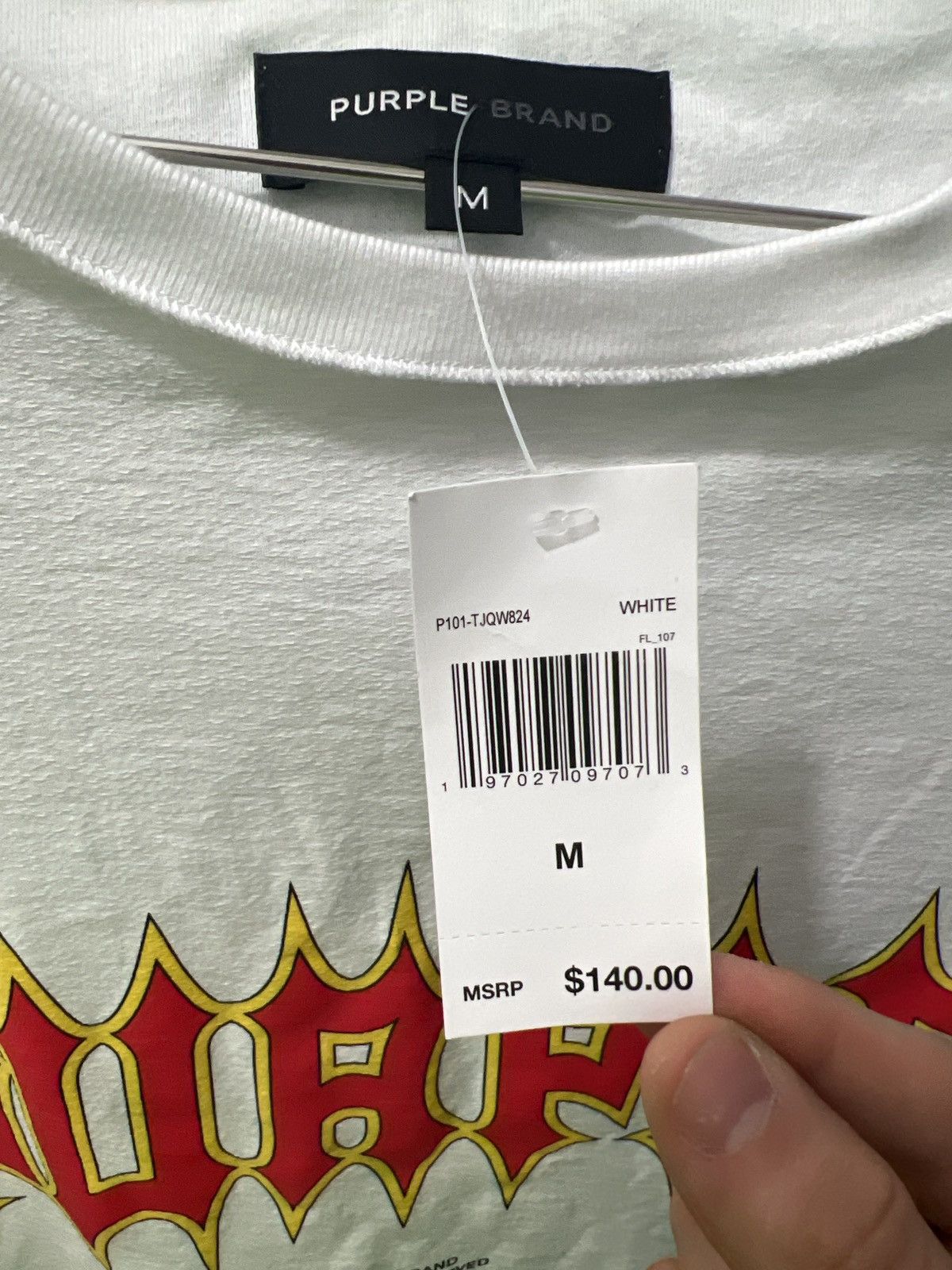 Purple Brand Purple brand white t shirt Size US M / EU 48-50 / 2 - 2 Thumbnail