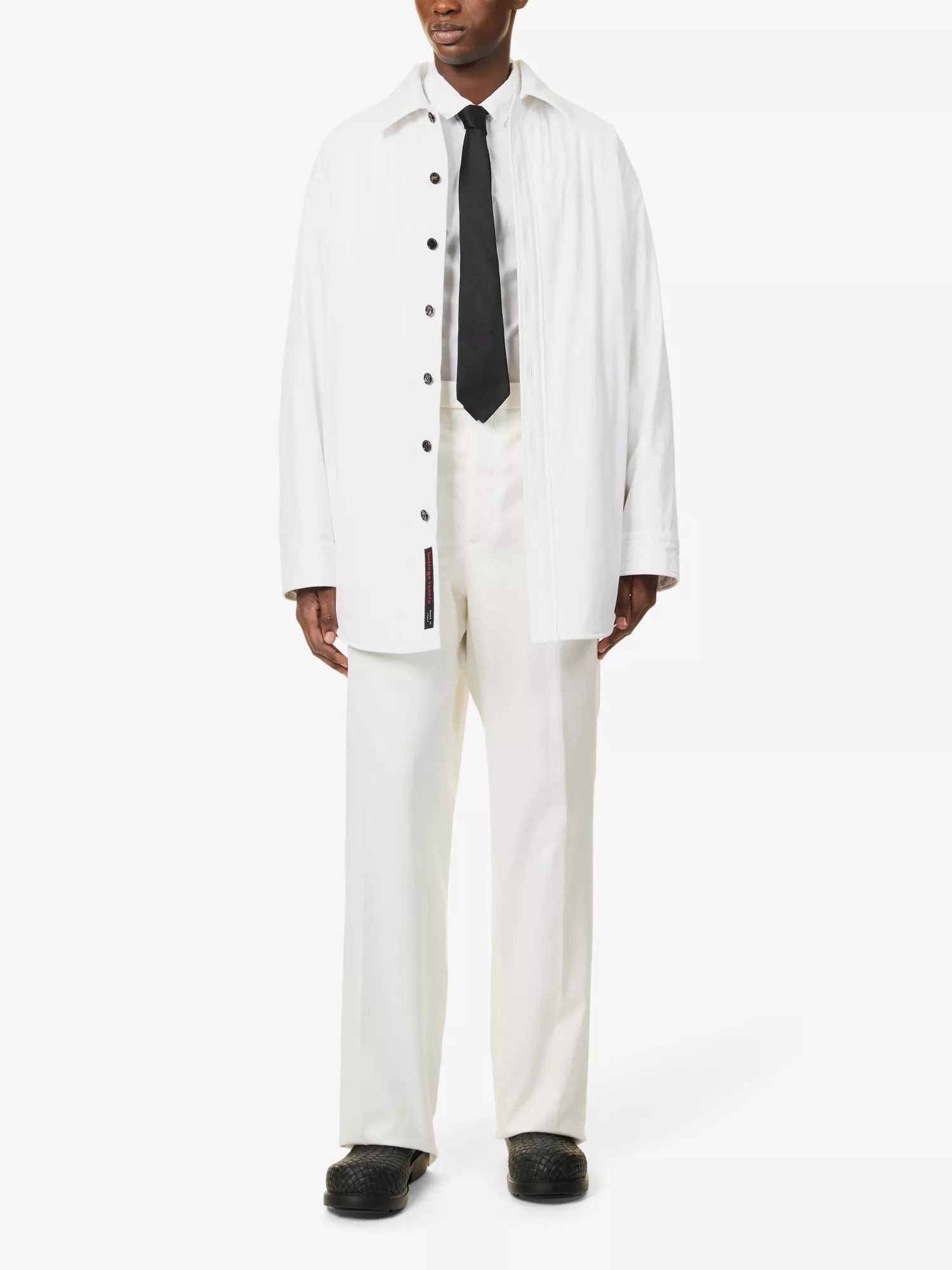 Bottega Veneta o1y0526 Denim Jacket in White Size US S / EU 44-46 / 1 - 6 Thumbnail