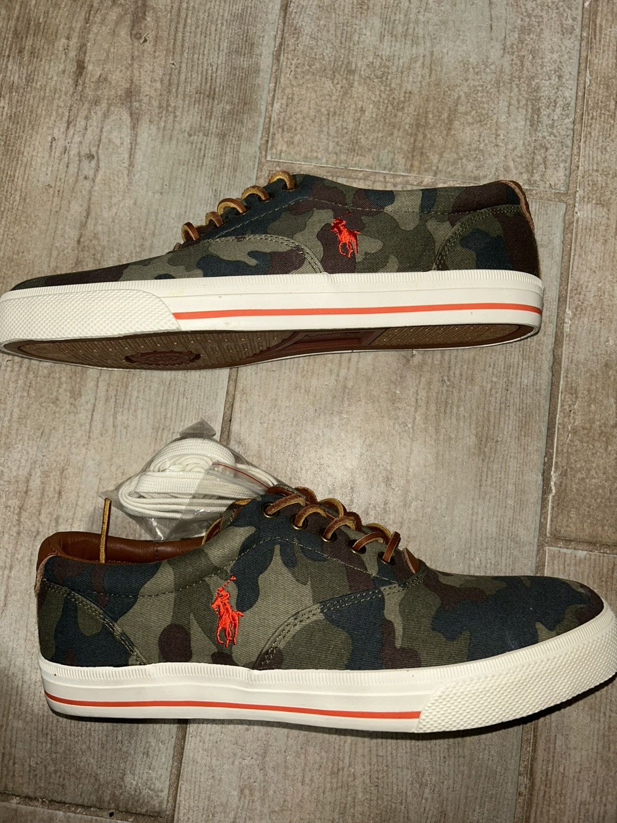 Polo Ralph Lauren Polo Ralph Lauren - Vintage Low Top Camouflage Canvas Shoes Size US 11.5 / EU 44-45 - 1 Thumbnail
