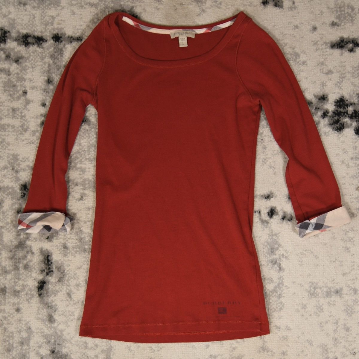Burberry Burberry Brit Three Quarter Sleeve T-Shirt Size S / US 4 / IT 40 - 3 Thumbnail