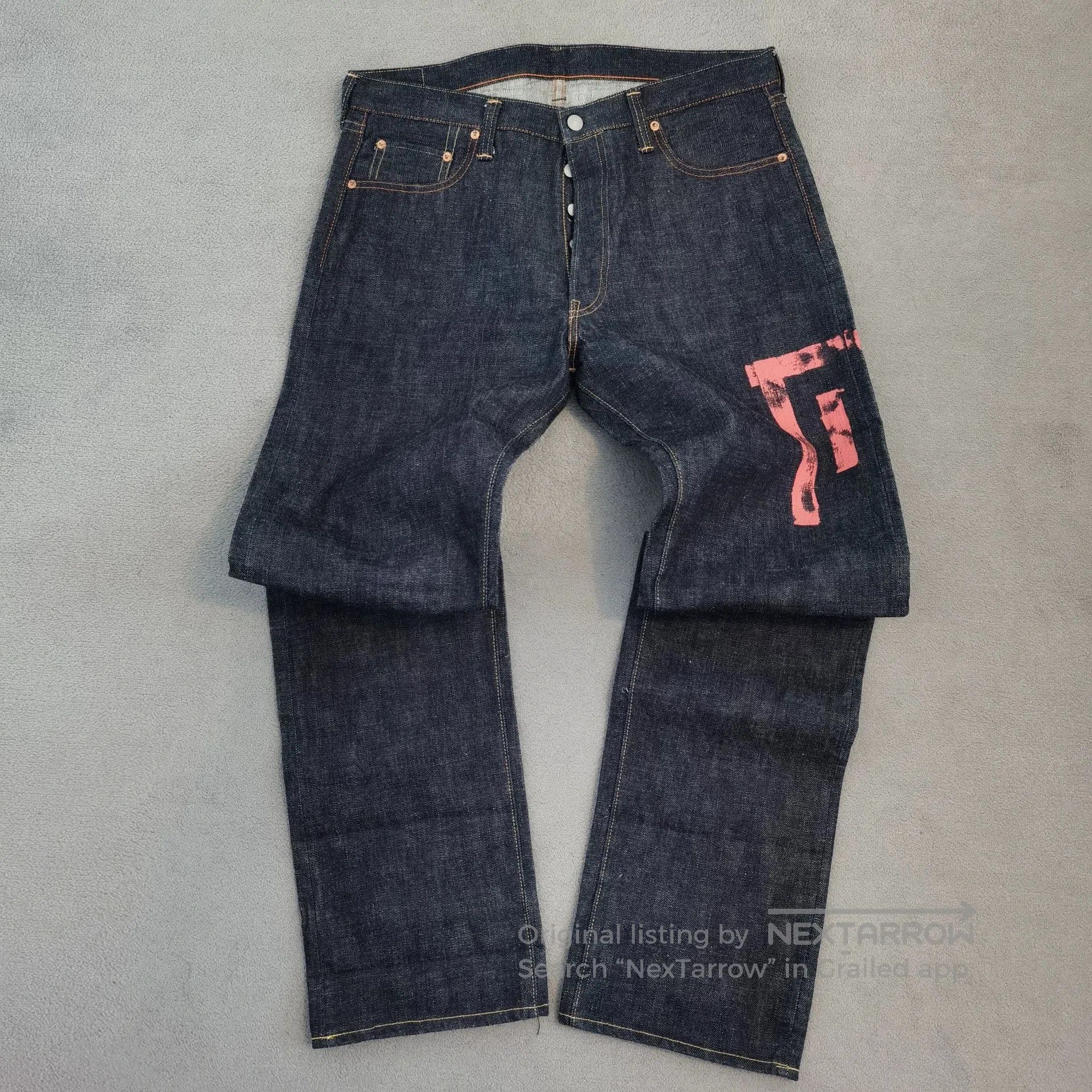 Visvim FULLCOUNT 1108fs Dark Blue Denim Jeans. Size US 35 - 2 Thumbnail