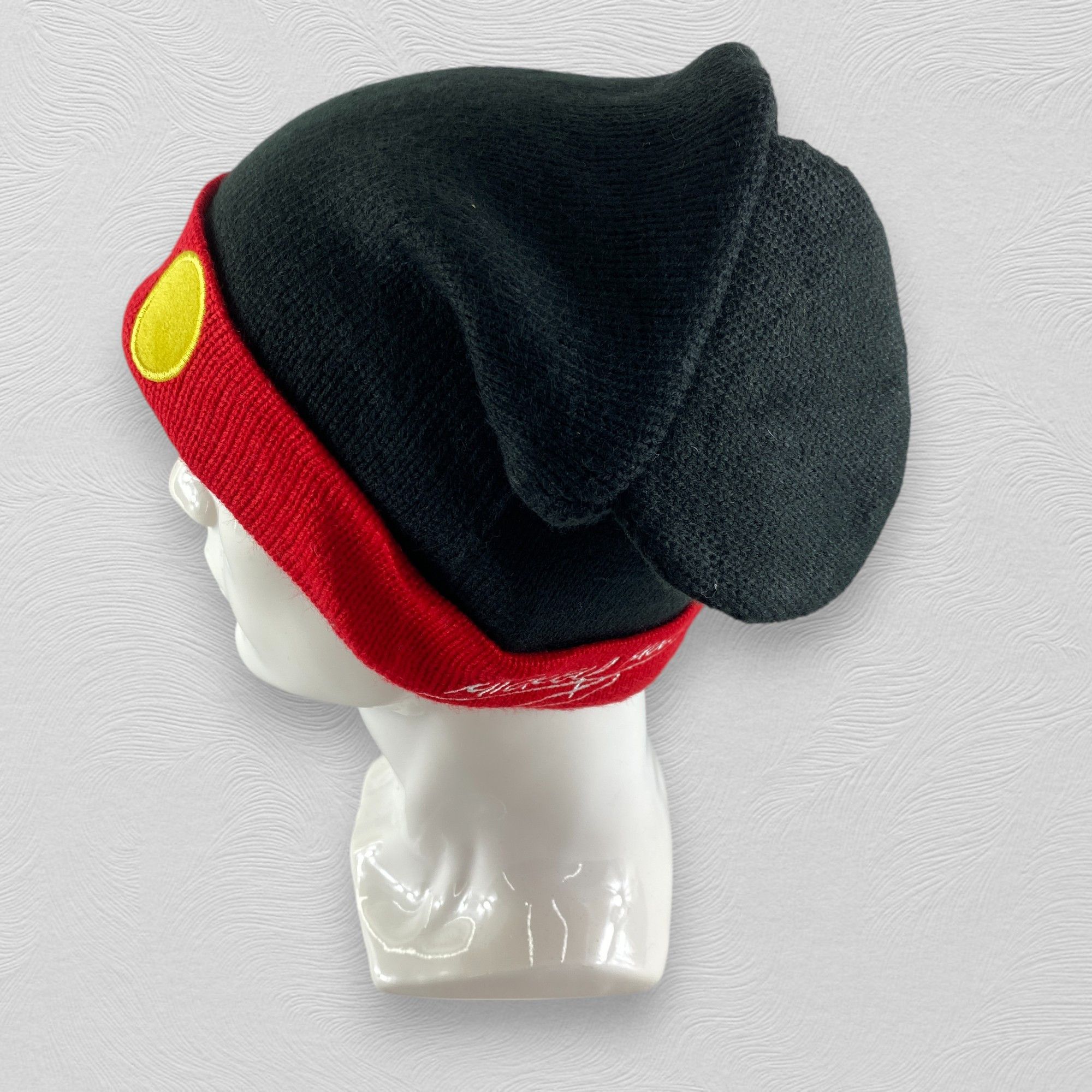 Japanese Brand Mickey Mouse Embroidery Snow Cap Hat Beanie BN635 Size ONE SIZE - 2 Thumbnail