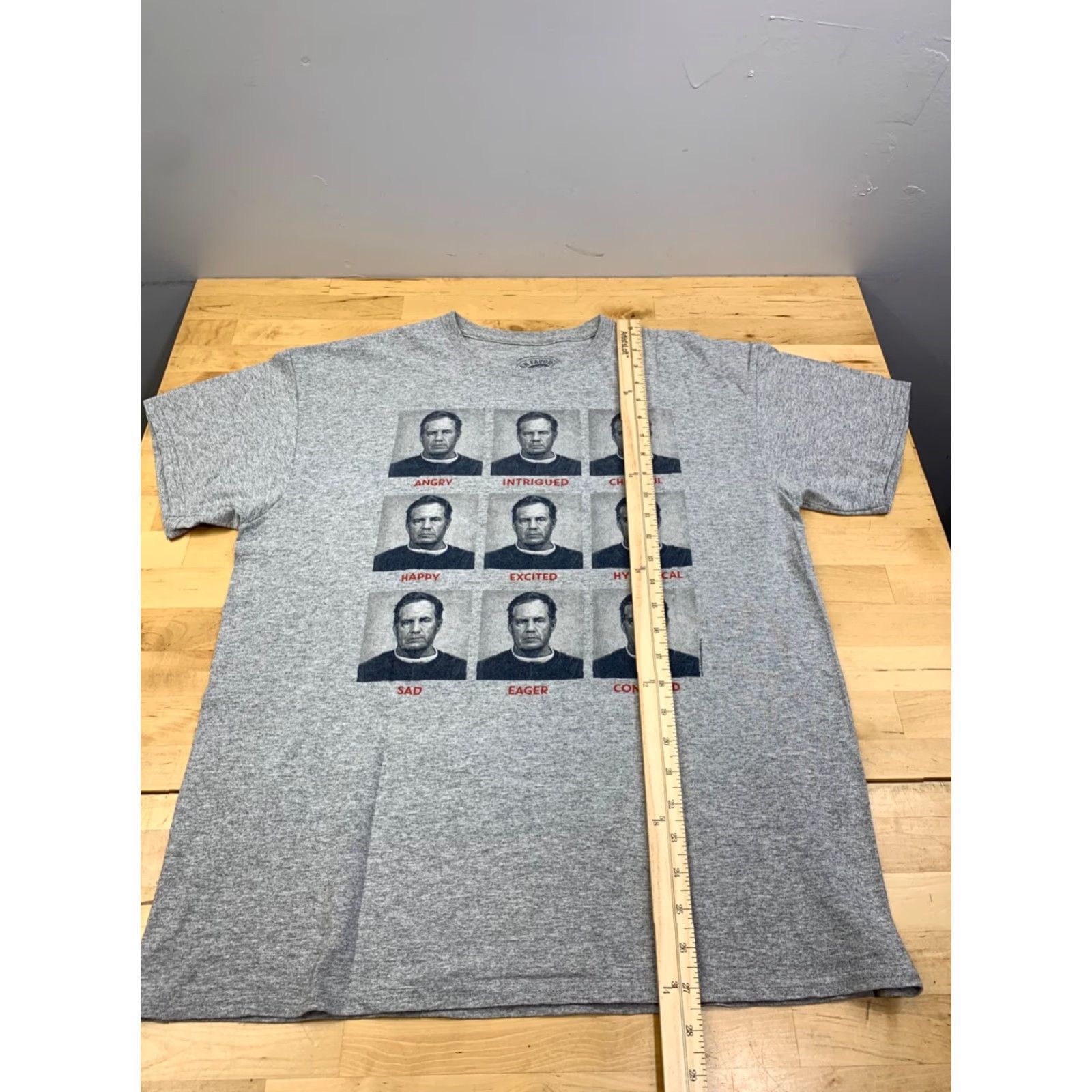 Vintage New England Patriots Shirt Bill Belichick Faces Mens L Gray Football Funny 11484 Size US L / EU 52-54 / 3 - 4 Thumbnail
