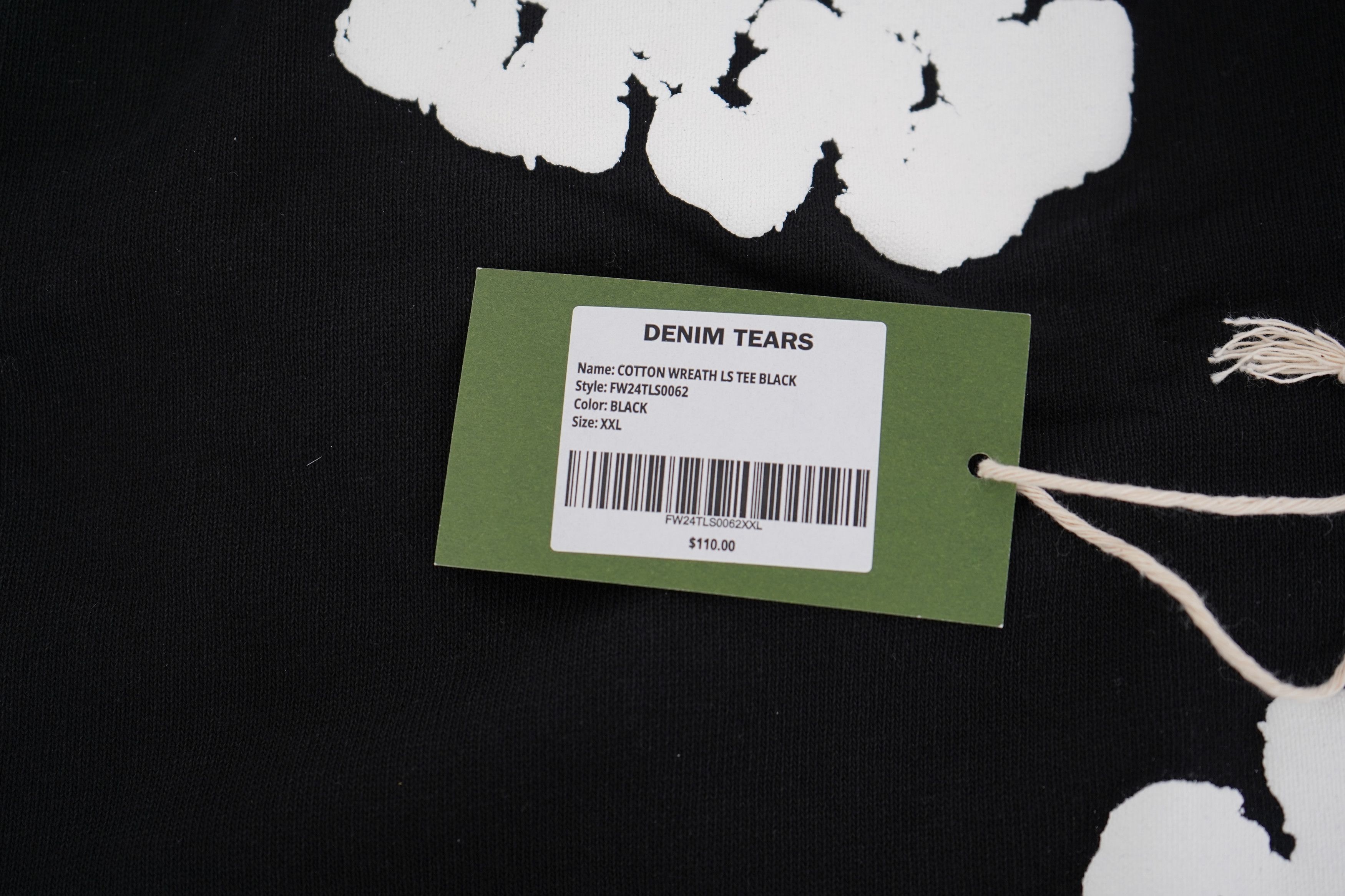 DENIM TEARS Denim Tears Long-Sleeve Wreath Tee Black XXL Size US XXL / EU 58 / 5 - 6 Thumbnail