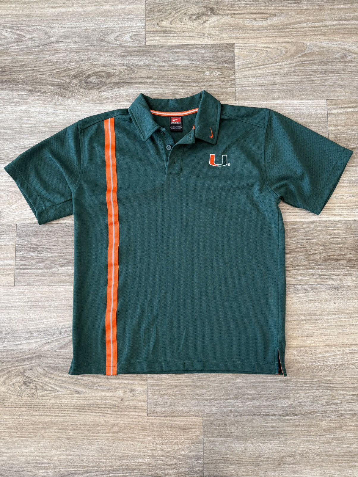 Nike Vintage Nike Miami Hurricanes Polo Size US L / EU 52-54 / 3 - 1 Thumbnail