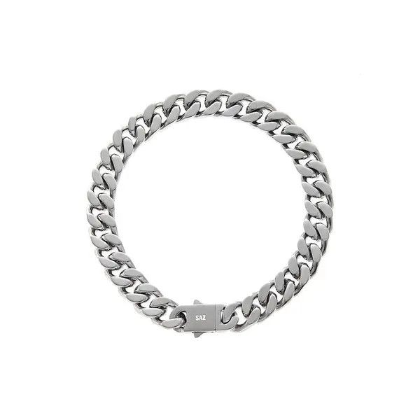Jewelry Kihara x Mako Men's Hip Hop Silver Titanium Steel Bracelet Size ONE SIZE - 1 Thumbnail