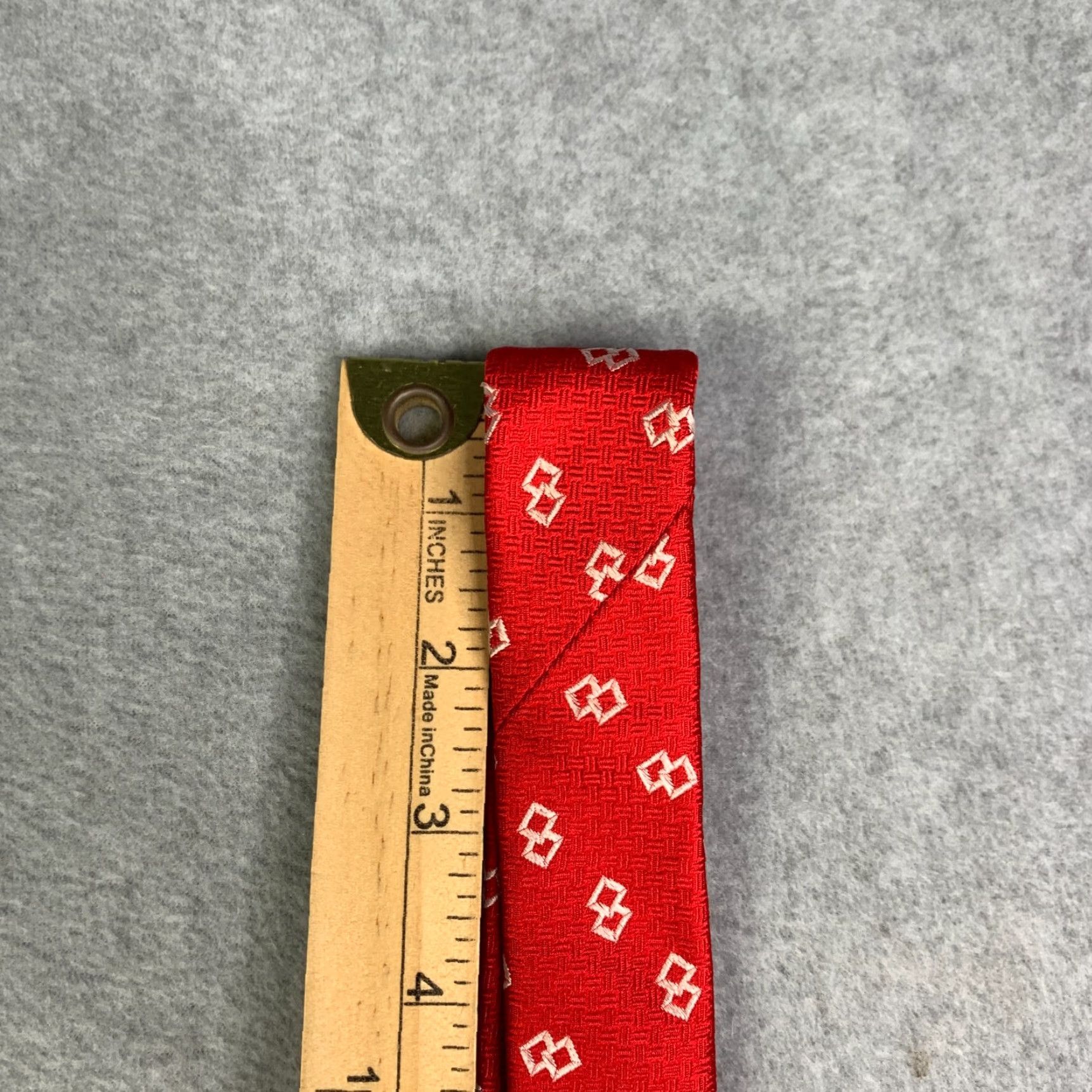 Robert Talbott Robert Talbott Silk Neck Tie Geometric Red Mens Best Of Class Size ONE SIZE - 3 Thumbnail