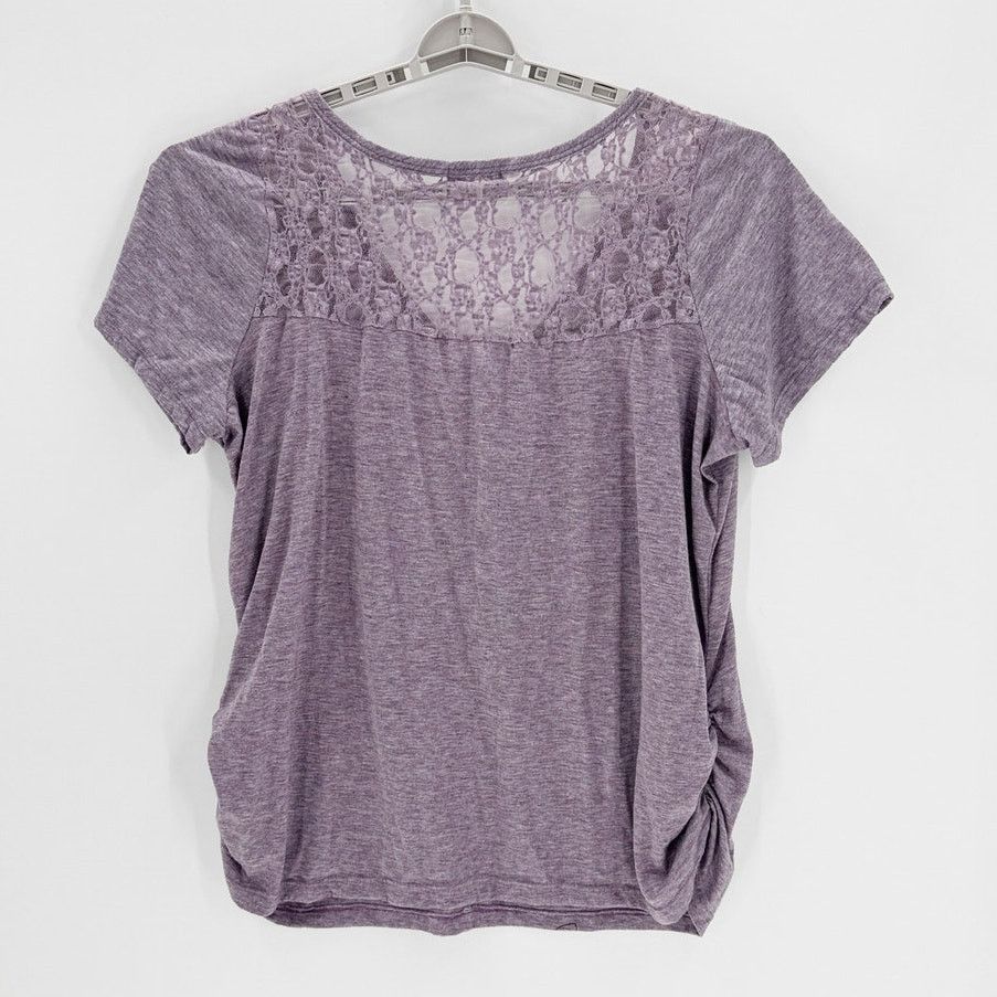 Other Maurices True Y2K floral beaded graphic Ruched Sides 3X top Size 3XL / US 20-22 - 2 Thumbnail