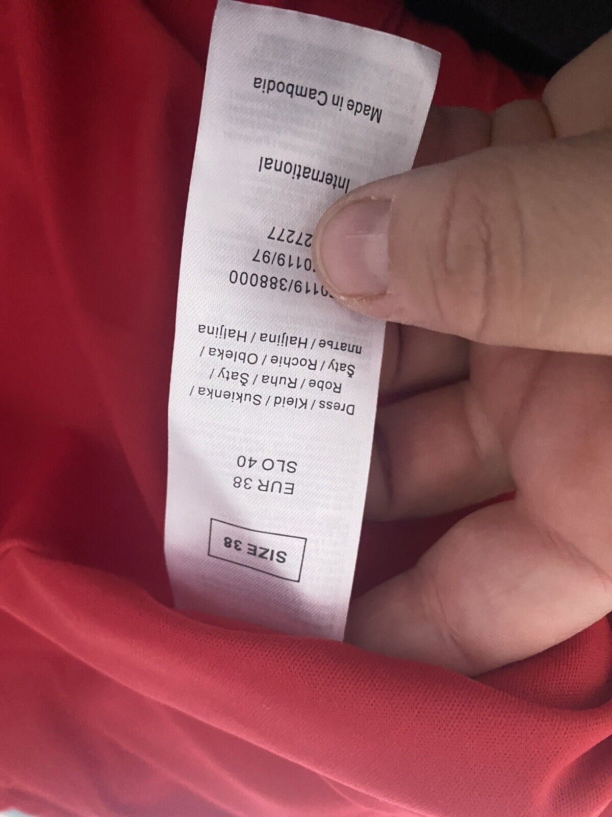 Vintage Orsay Party Dress Red Size 10 Sk2421 Size M / US 6-8 / IT 42-44 - 5 Thumbnail