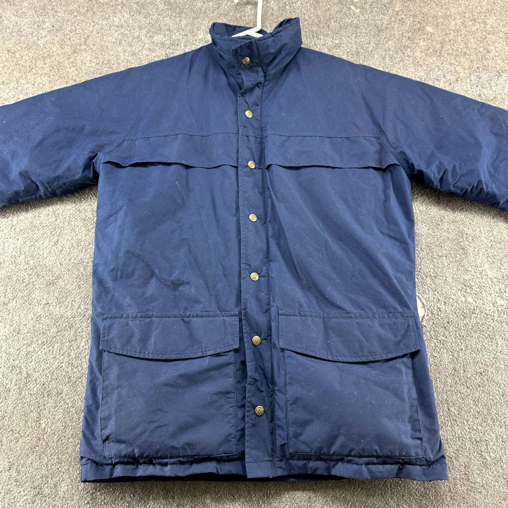 Eddie Bauer VINTAGE Eddie Bauer Jacket Mens L Blue Puffer Down Goretex 90s Weatherproof Zip Snap Quilted Canvas Windproof Exterior Size US L / EU 52-54 / 3 - 3 Thumbnail
