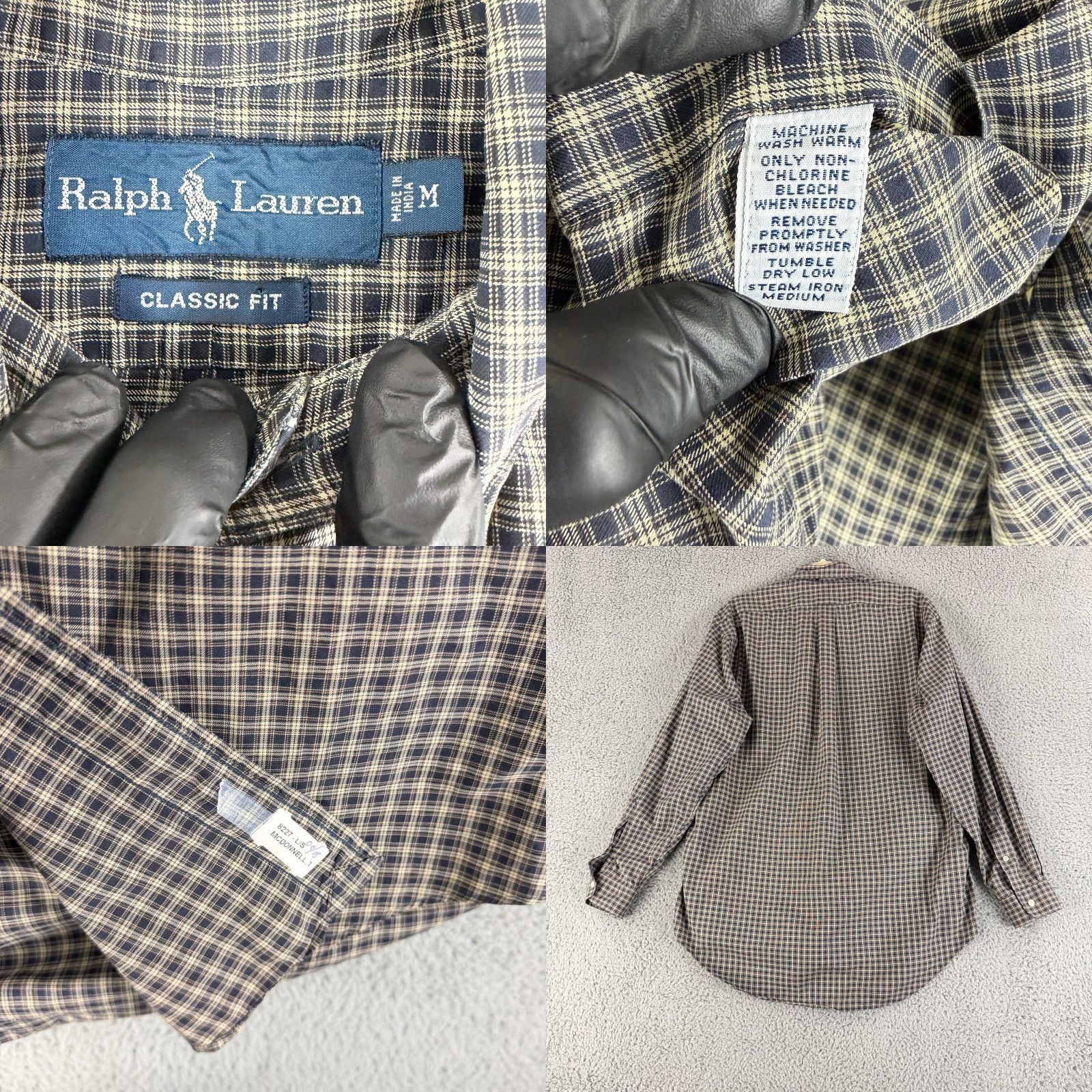 Ralph Lauren Ralph Lauren Button-Down Shirt Mens M Brown Plaid Classic Fit Long Sleeve Size US M / EU 48-50 / 2 - 8 Thumbnail