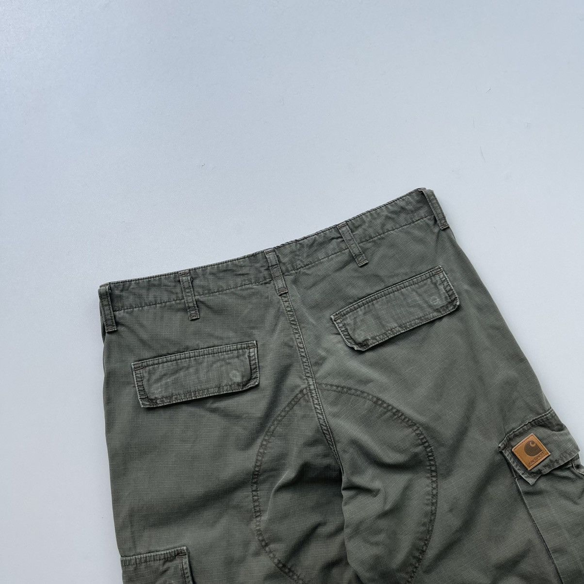 Carhartt Wip Carhartt WIP Regular Fit Baggy Cargo Pants Green Y2K Size US 34 / EU 50 - 9 Thumbnail