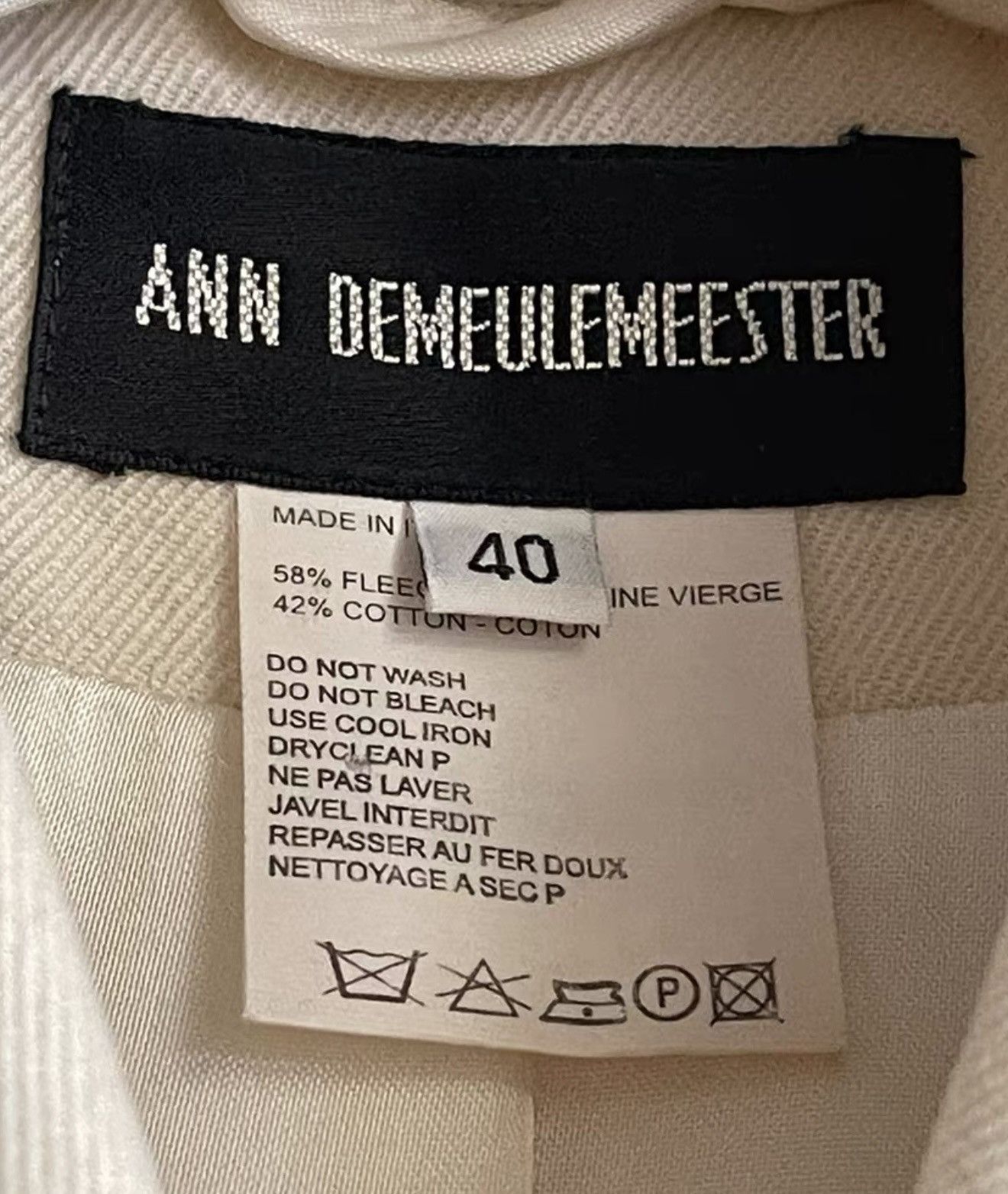 Ann Demeulemeester Ann Demeulemeester｜07aw Rust Hoop Wool Suit Size M / US 6-8 / IT 42-44 - 6 Thumbnail