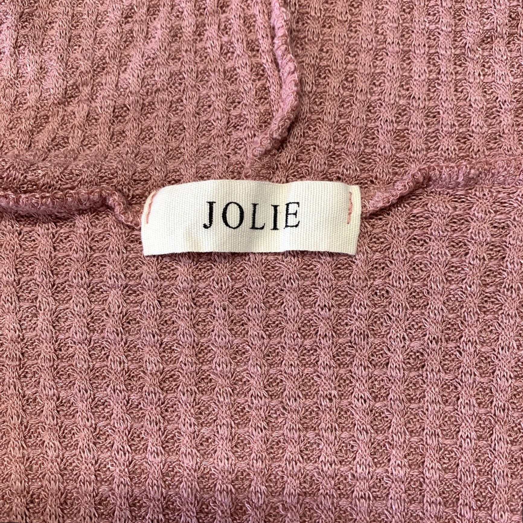 Pinko JOLIE Pullover Cropped Sweater Top Women M Peachy Pink Long Sleeve V-Neck Casual 90s Style Buttons & Tie at Waist Size M / US 6-8 / IT 42-44 - 5 Thumbnail
