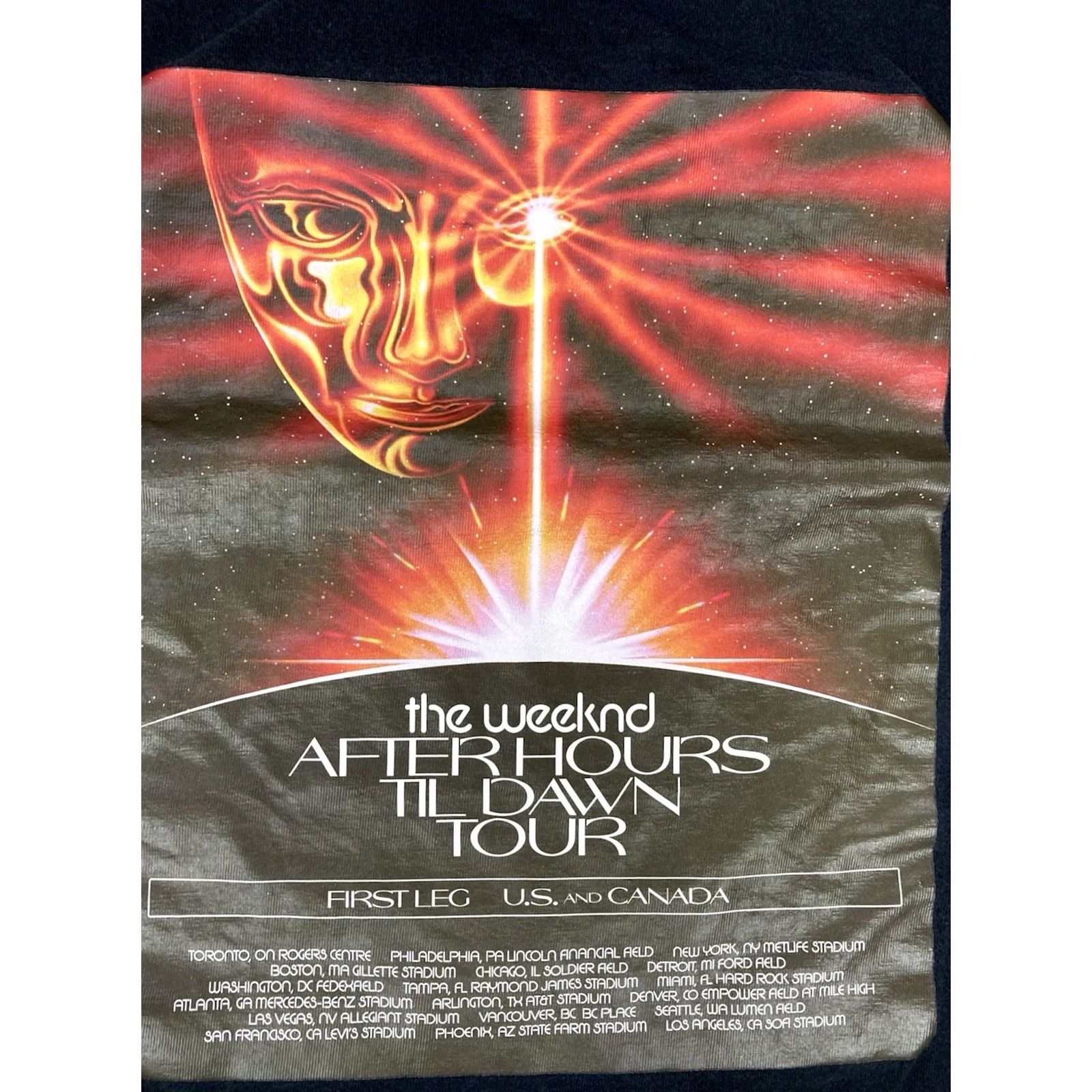 Vintage VINTAGE XO The Weeknd After Hours Til Dawn Graphic T-shirt Women Medium Black Music Size M / US 6-8 / IT 42-44 - 2 Thumbnail