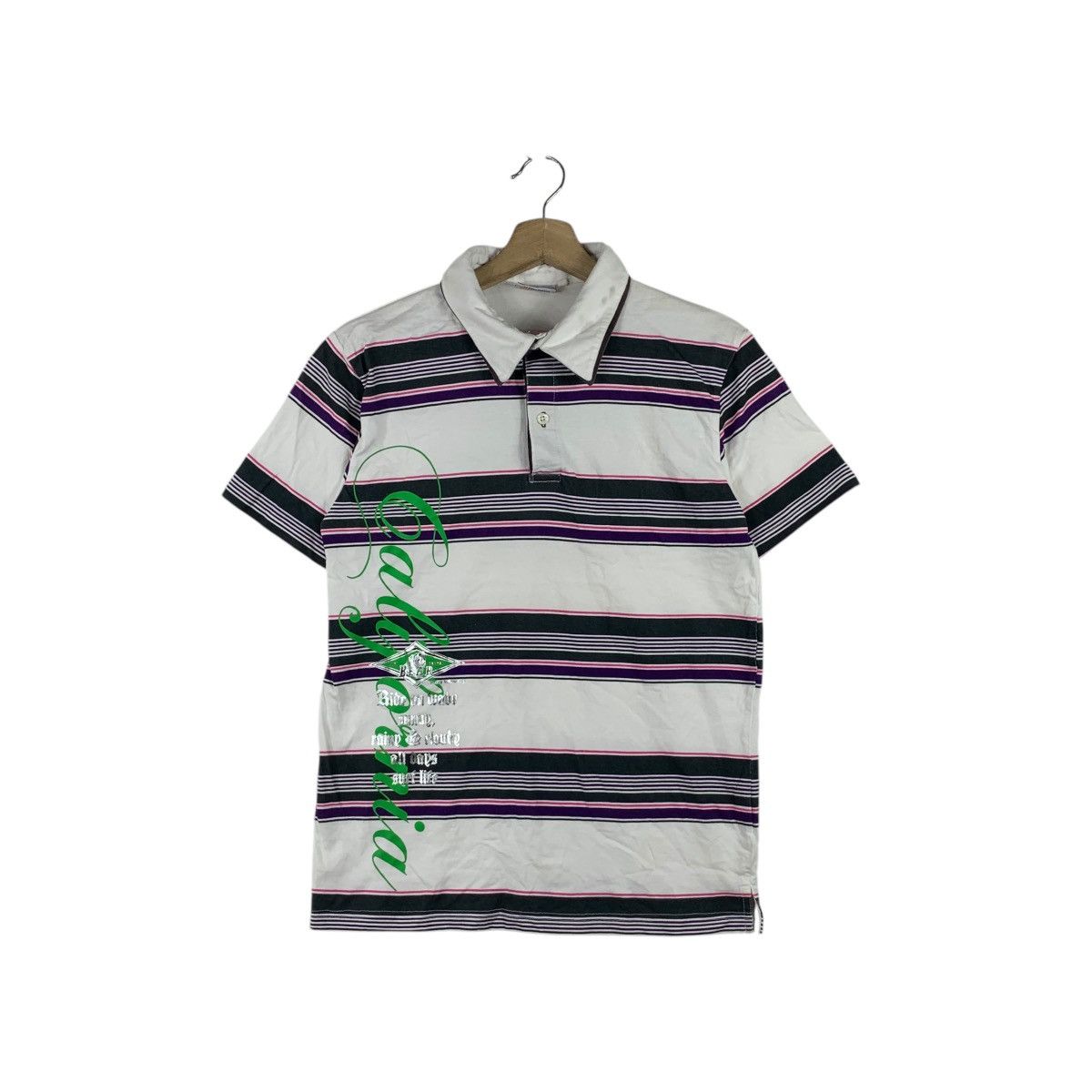 Vintage Vintage BEAR SURFBOARD USA Famous Striped Polo Tee Shirt Size US M / EU 48-50 / 2 - 1 Thumbnail
