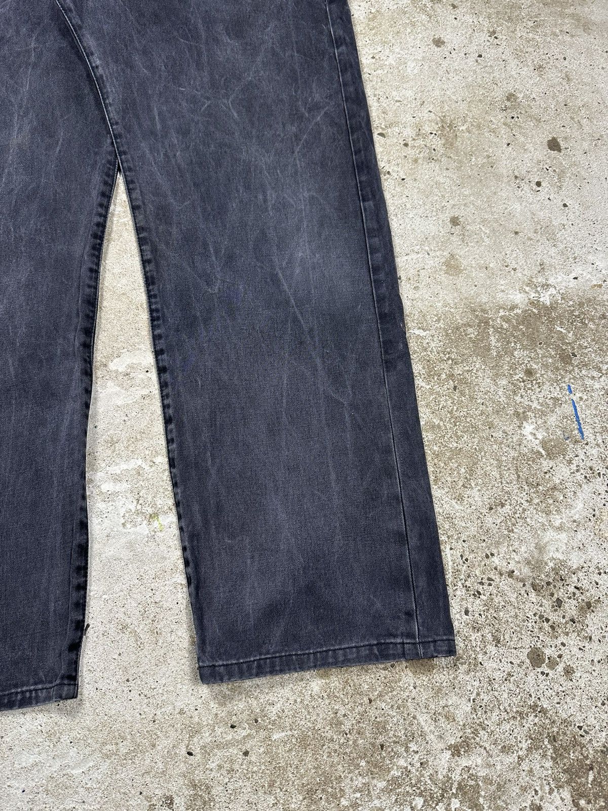 Diesel × Vintage ‼️ Vintage 90s Diesel Washed Black Grey Denim Pants Size US 38 / EU 54 - 4 Thumbnail