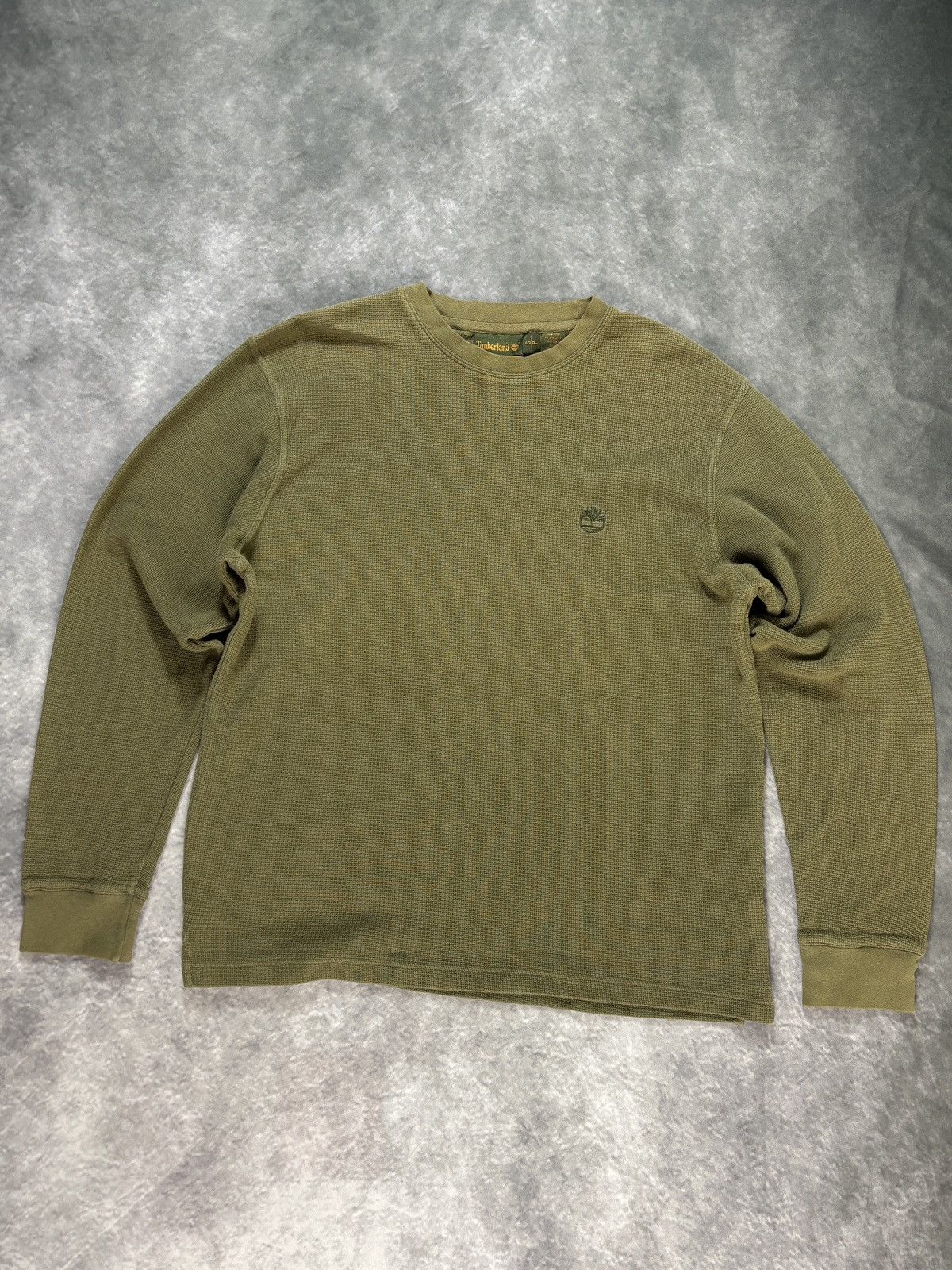 Timberland × Vintage VIntage Timberland Thermal Longsleeve Ribbed Waffle 90s Y2K Size US S / EU 44-46 / 1 - 7 Thumbnail