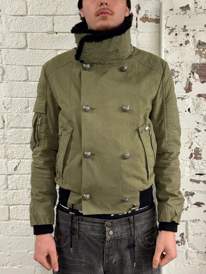 Balmain AW2014 Balmain Military Green Officer Jacket Size US M / EU 48-50 / 2 - 2 Thumbnail