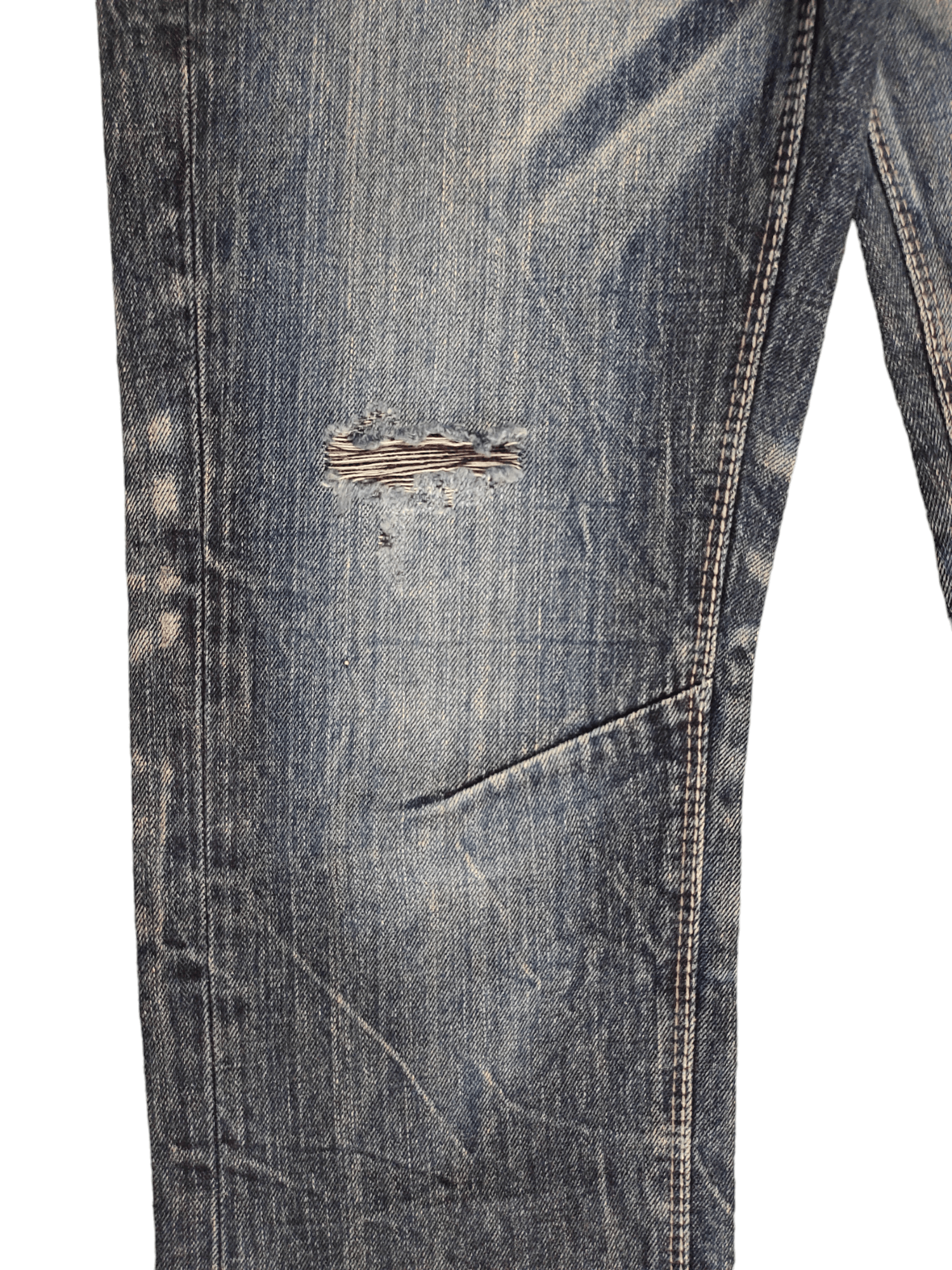 GOSTAR DE FUGA Gostar De Fuga Japan Clawmark Distress Faded Denim Jeans Y2k Size US 31 - 8 Thumbnail