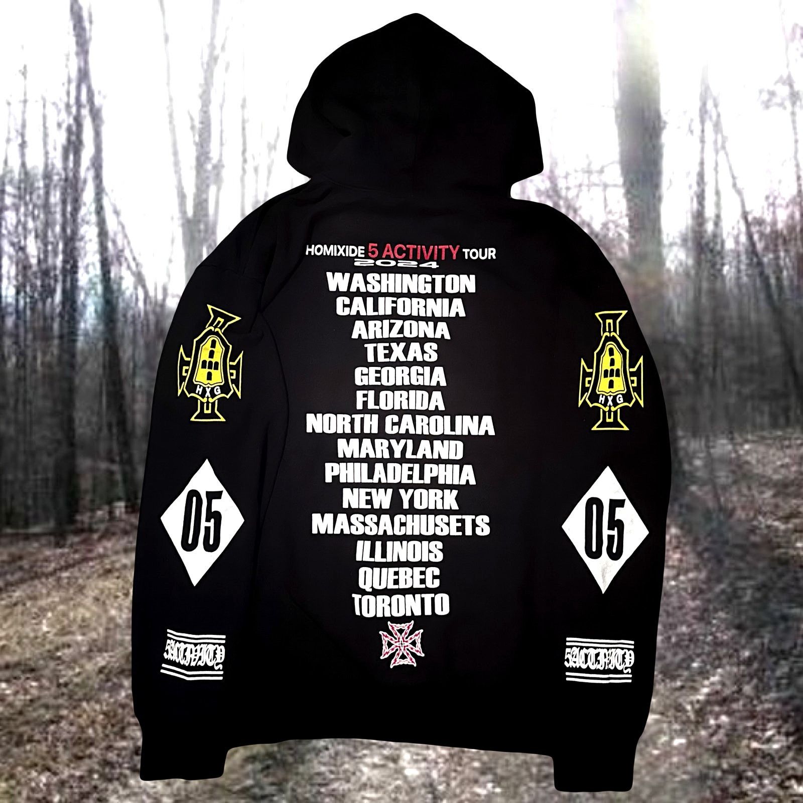 Playboi Carti HXG Homixide gang Homixide 5 activity 2024 merch hoodie Size US M / EU 48-50 / 2 - 2 Thumbnail