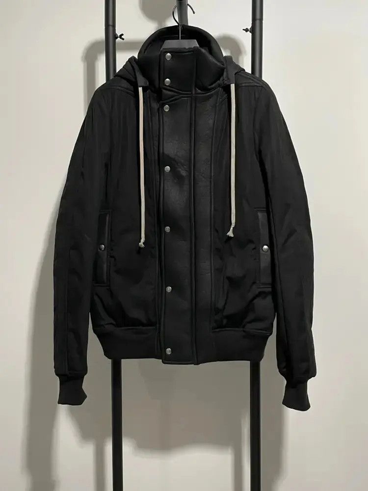 Rick Owens Sz M Rick Owens Cotton Filled Hooded Heavy Coat Size US M / EU 48-50 / 2 - 1 Thumbnail