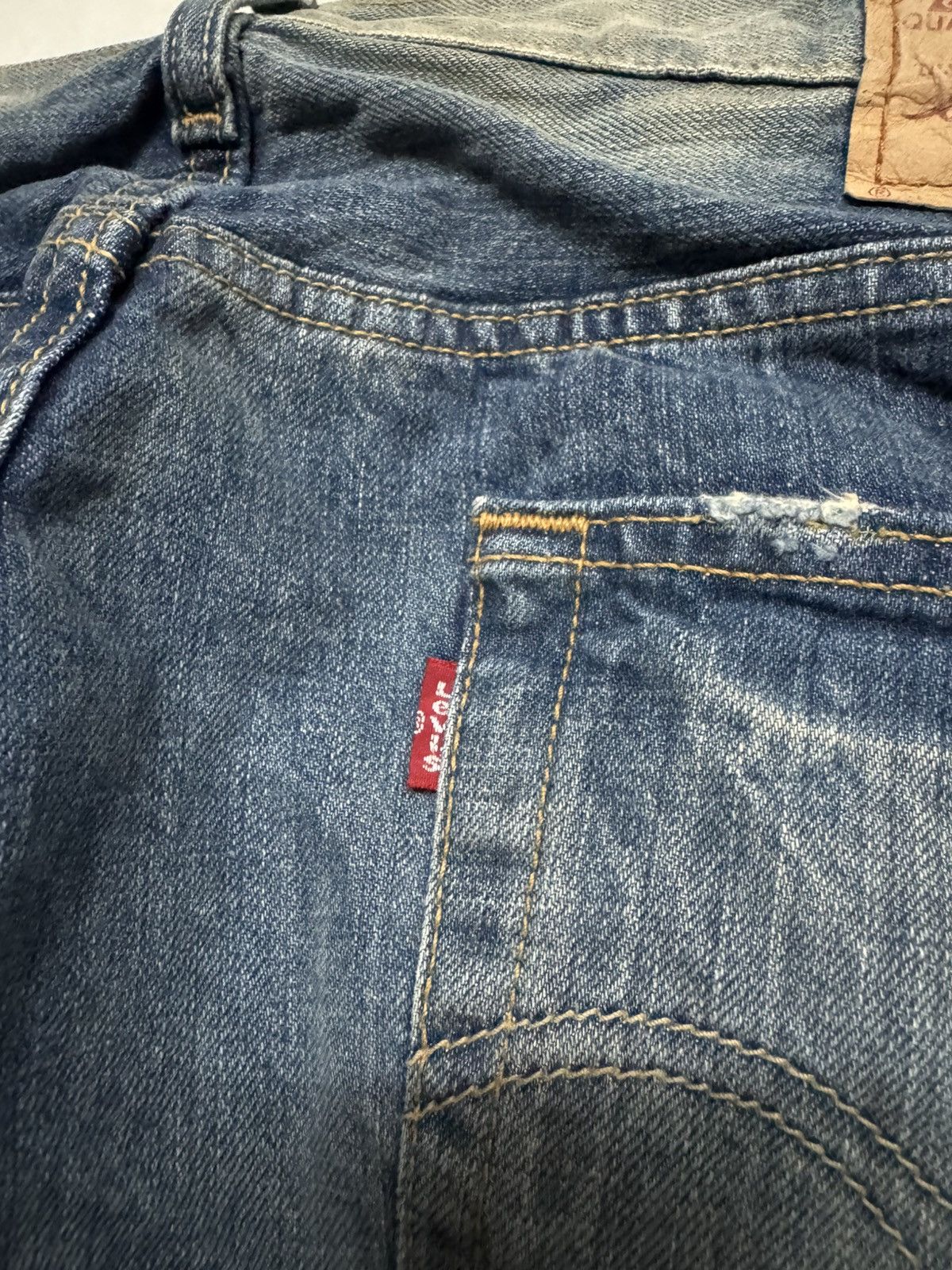 Levi's 💥BUTTON-FLY💥90's LEVI'S 501 GRUNGE HONEYCOMB DISTRESS BAGGY Size US 35 - 19 Thumbnail