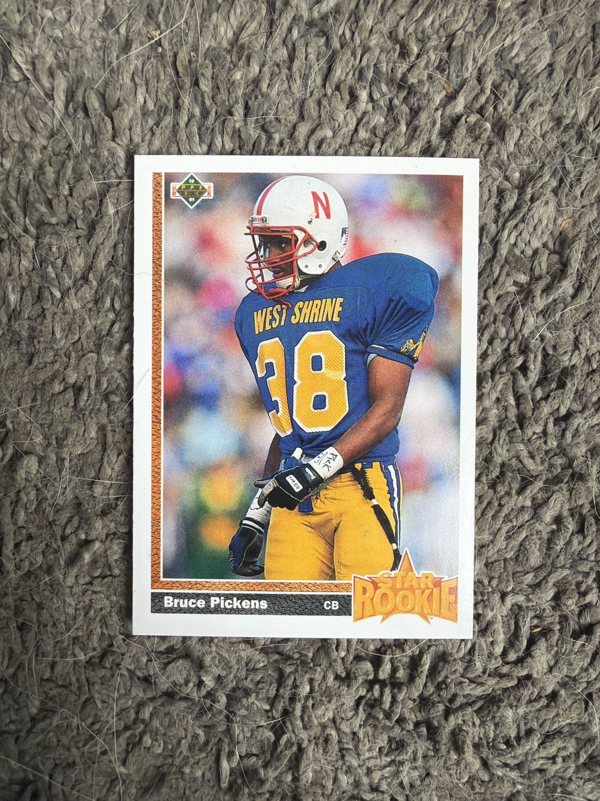 NFL 1991 Upper Deck #26 Bruce Pickens Card Size ONE SIZE - 1 Thumbnail