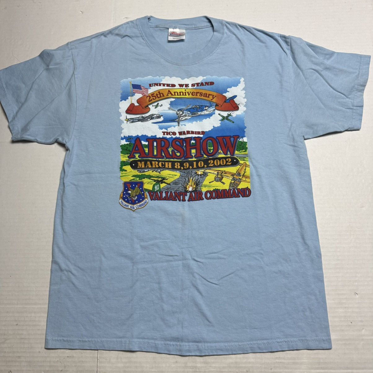 Hanes Vintage 2002 Tico Warbird Airshow Tee - Valiant Air Command Size US L / EU 52-54 / 3 - 1 Thumbnail